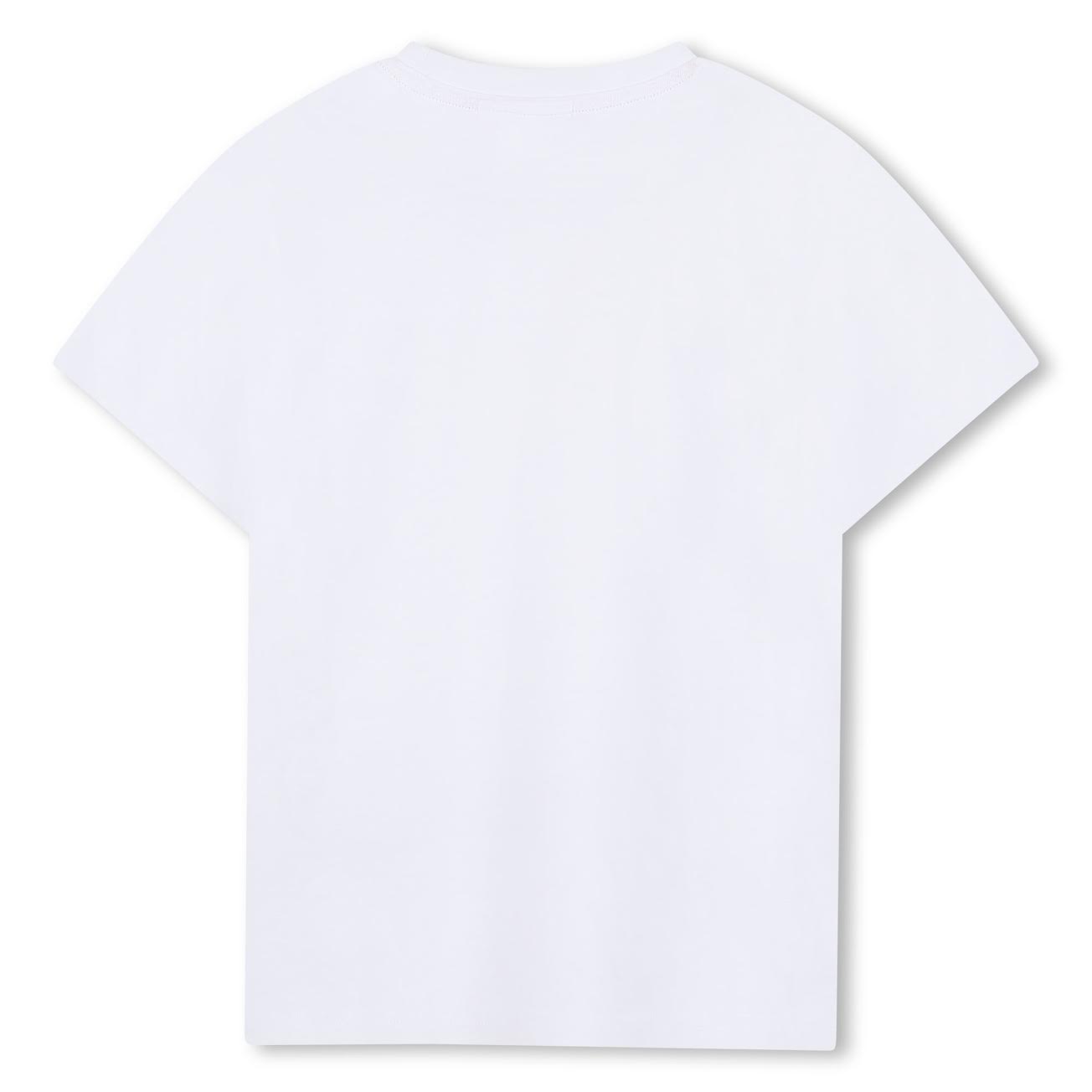 Short Sleeves Tee-Shirt with Bold Chest Print Hugo