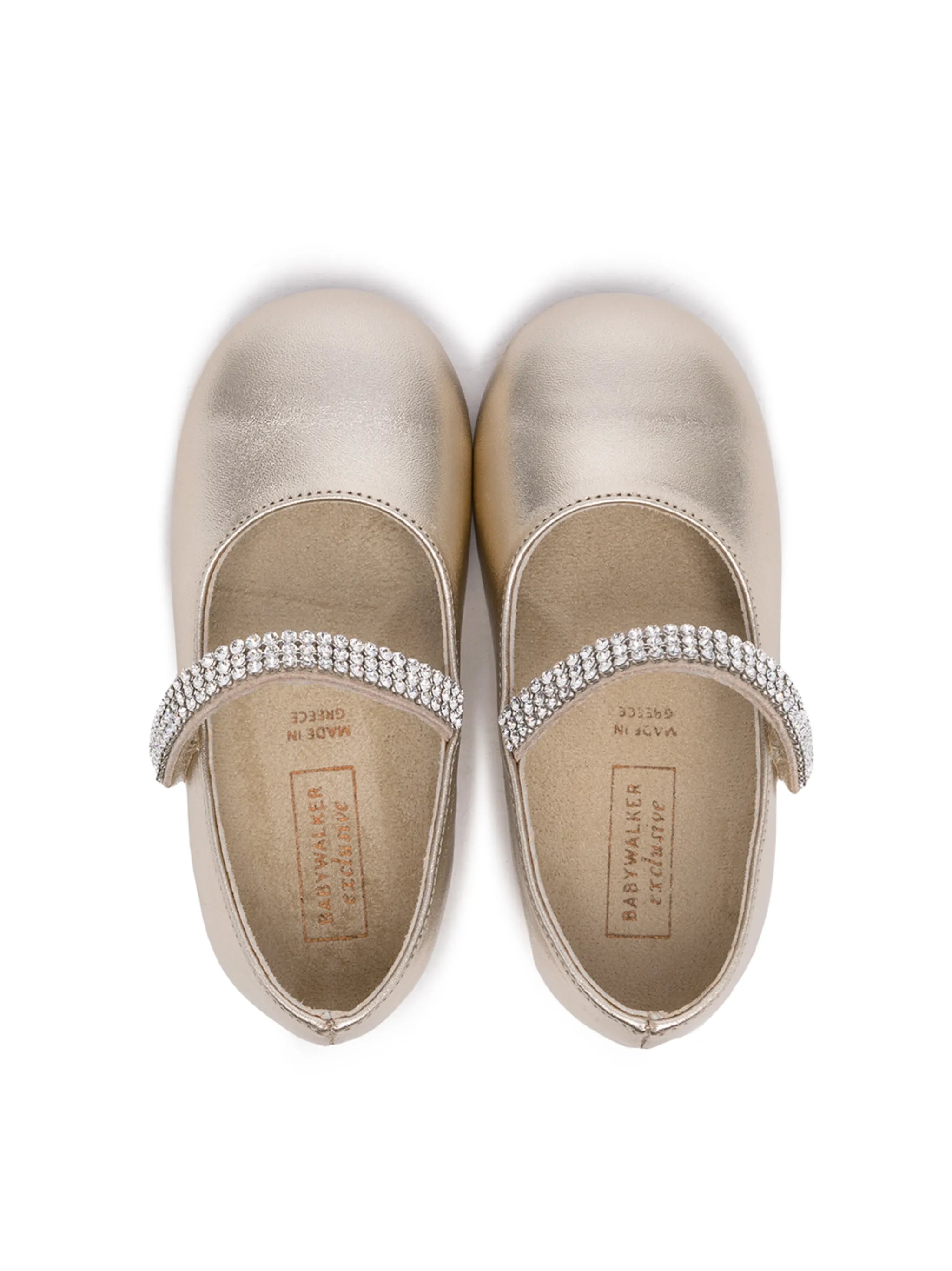Crystal Embellished Ballerina Shoes Babywalker