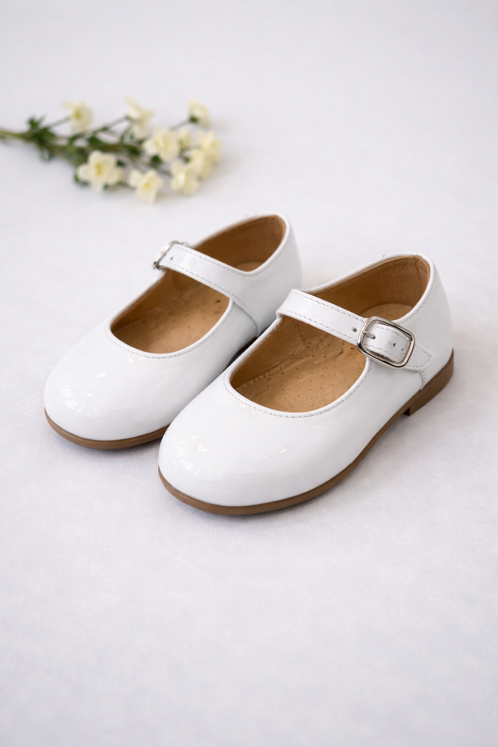 Isla Mary Jane White Patent Chloe & Jule