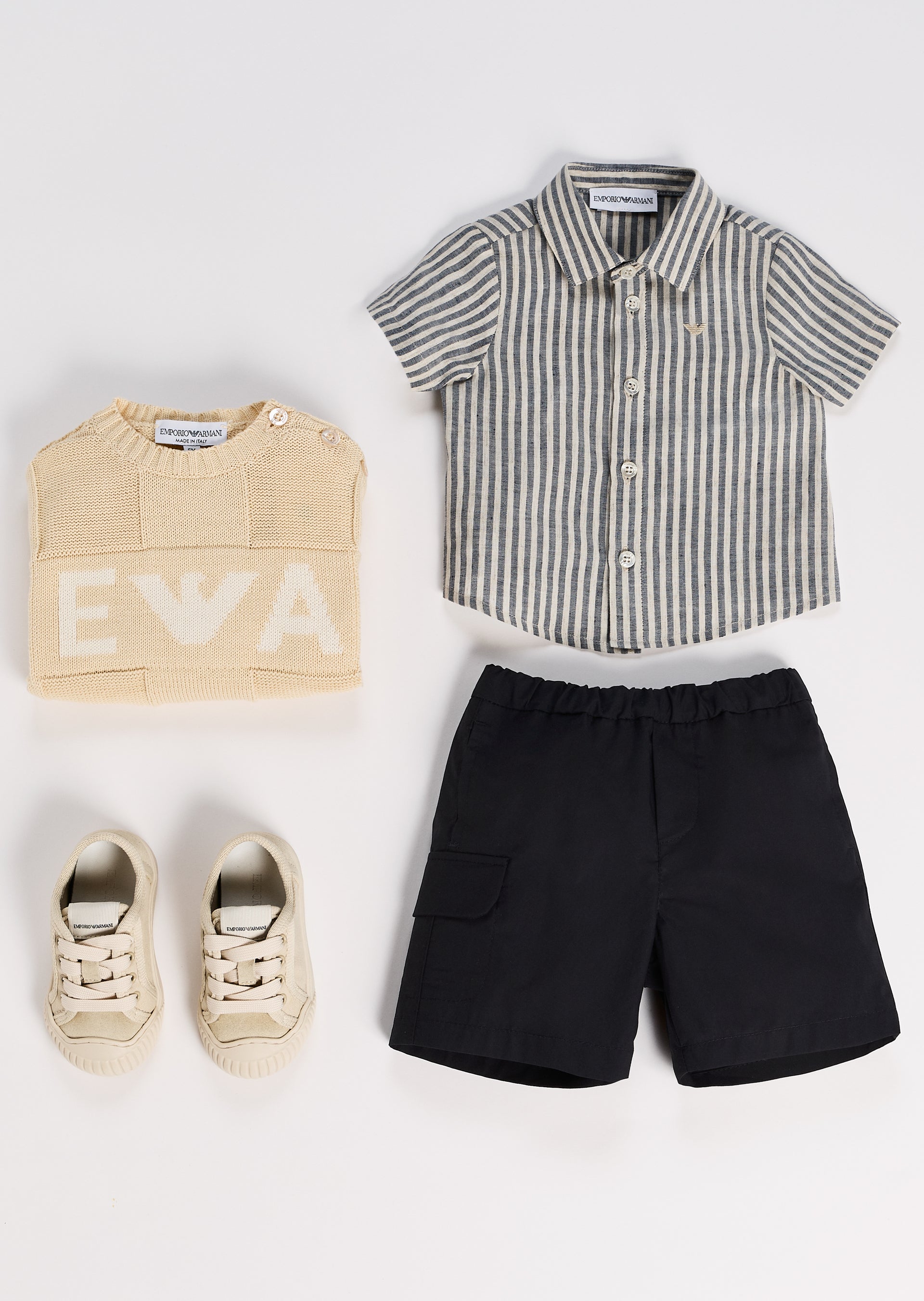 Knit Pullover with Logo Emporio Armani