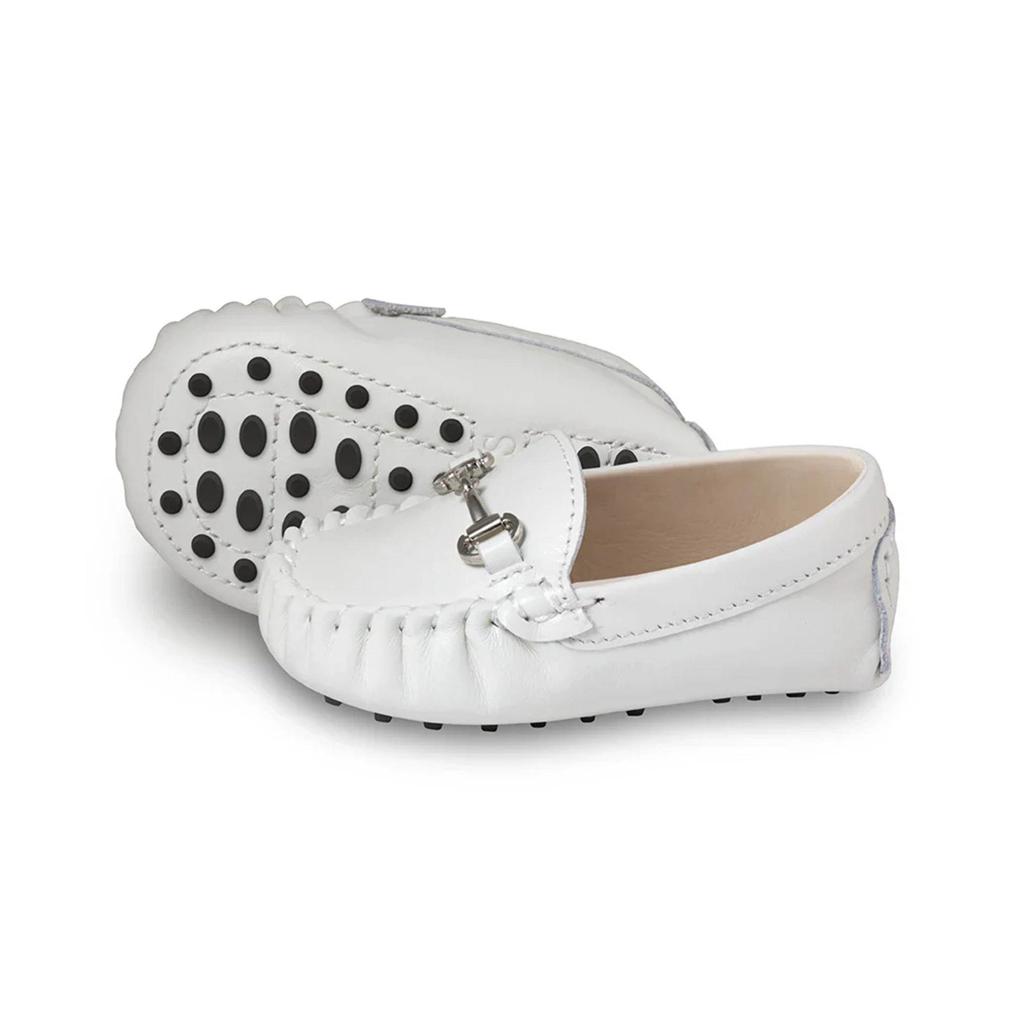 Lucca White Baby Loafers Oscars For Kids