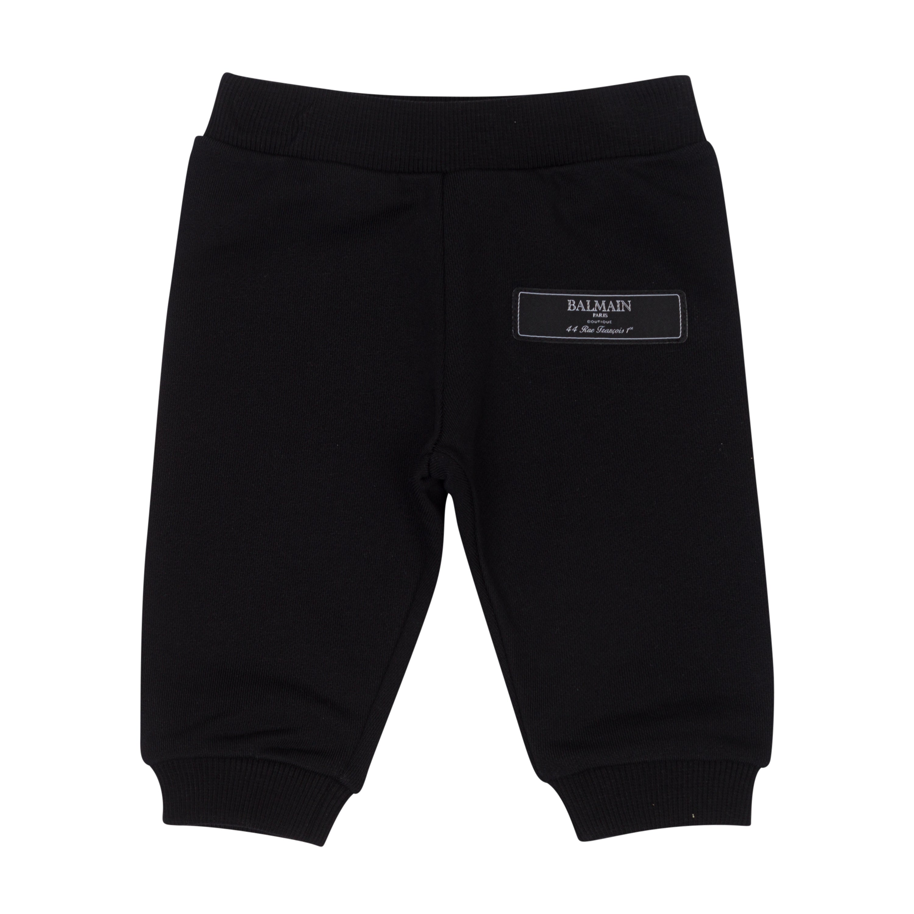 Baby Cotton Joggers – Black Balmain