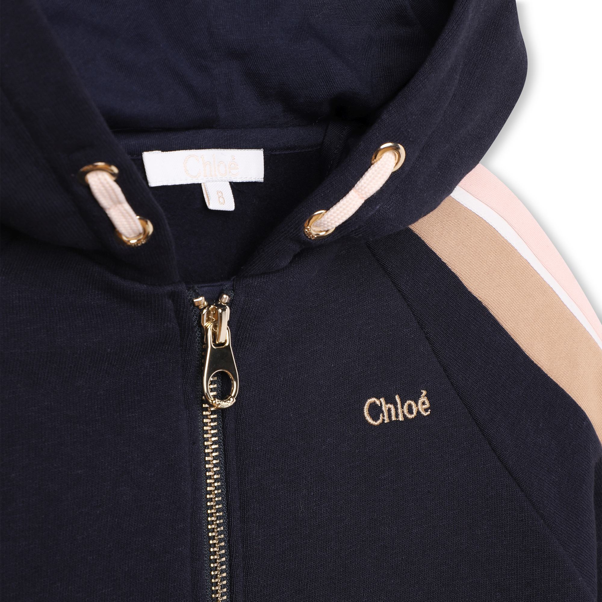 Organic Fleece Hooded Cardigan Chloe