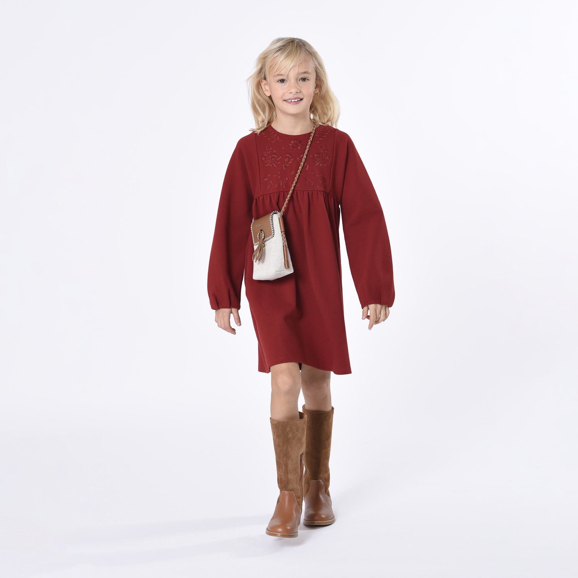 Leather and Suede Boots Chloe
