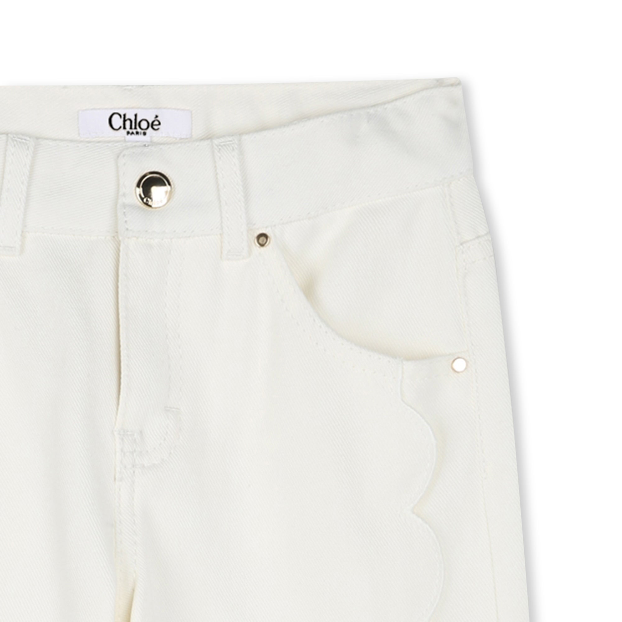 Wide-Leg Denim Trousers Chloe