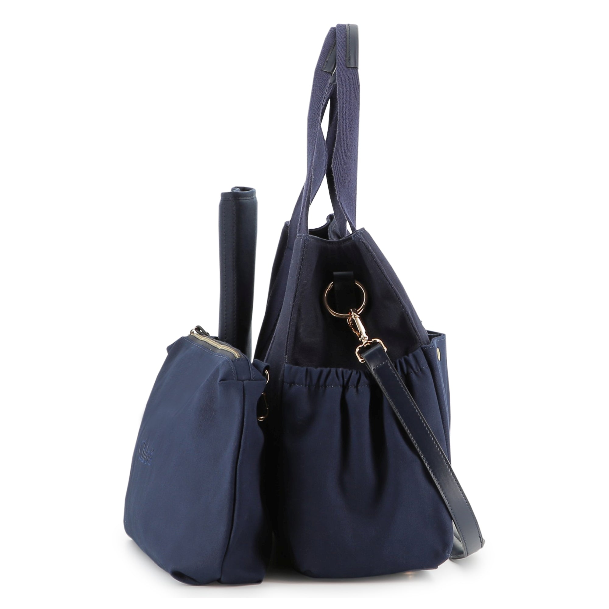 Multi-Pocket Canvas Changing Bag with Matching Accessories Chloe