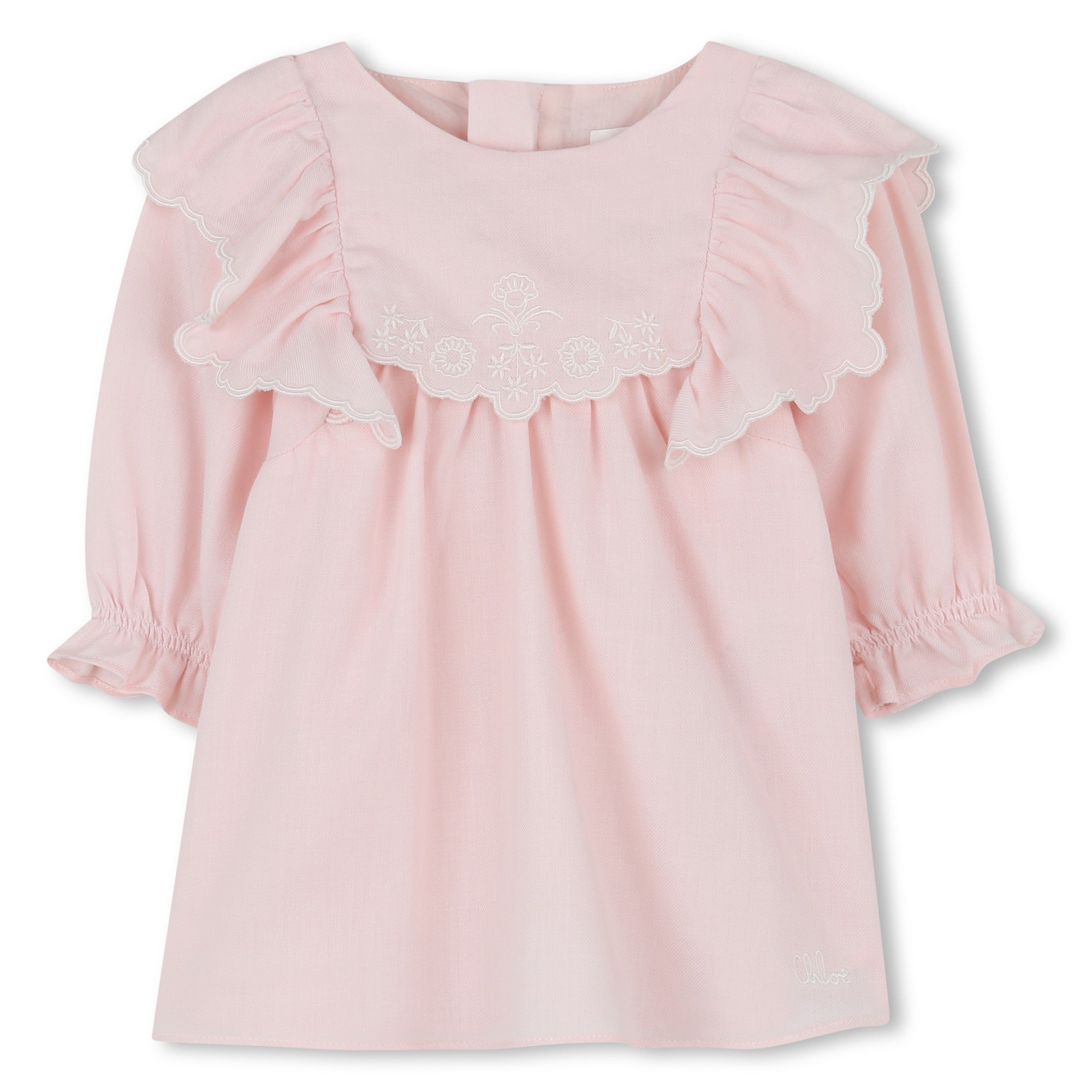 Organic Cotton Baby Dress and Leggings Set with Embroidered Detailing Chloe