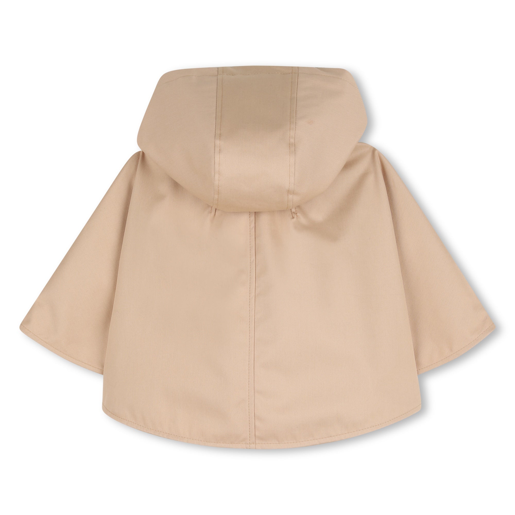 Laminated Cotton Canvas Cape with Hood Chloe