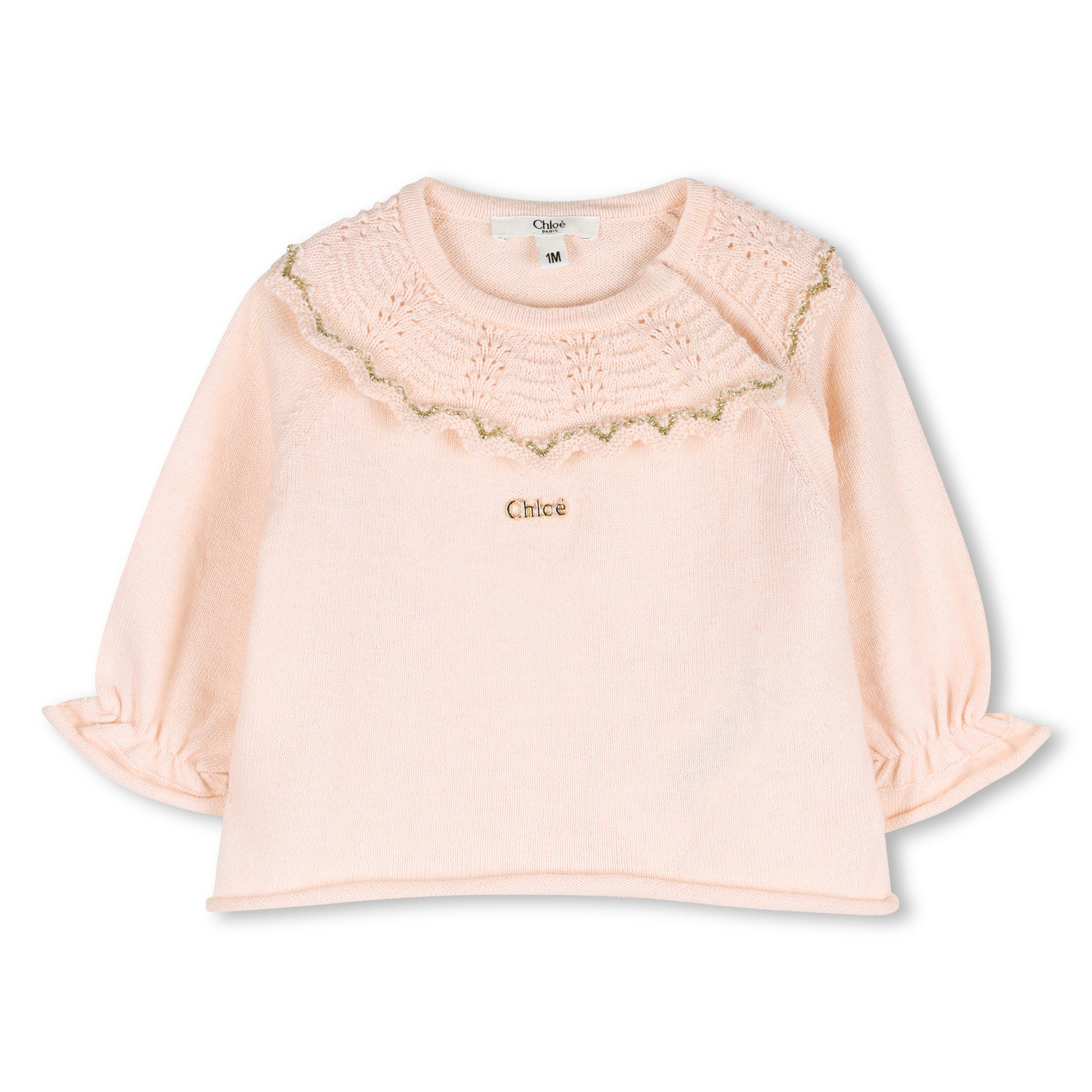 Organic Cotton and Cashmere Knit Cardigan and Bloomers Set Chloe