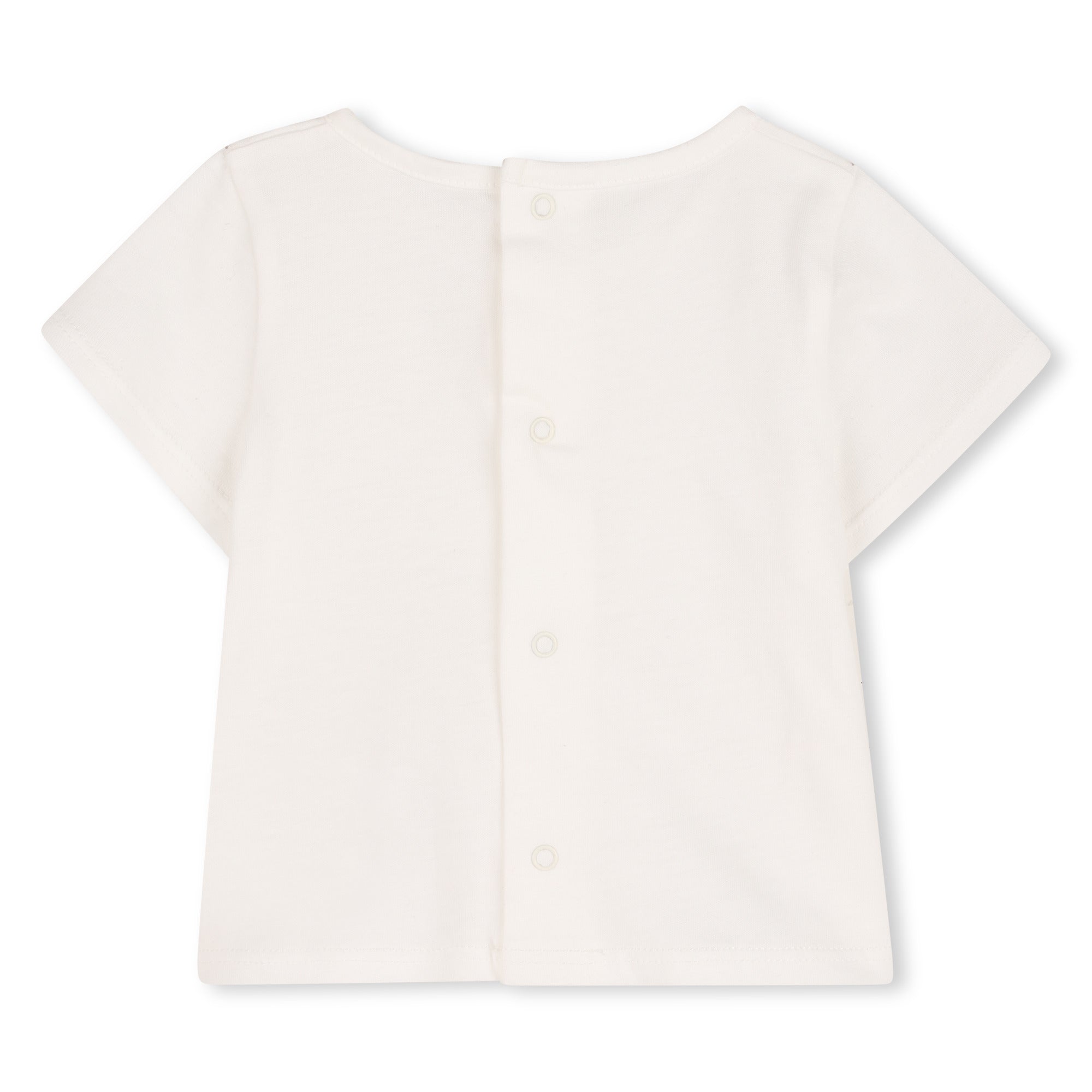 Baby Jumpsuit And T Shirt Set, Organic Cotton, Jacquard Dots, Heritage Scallops Print Chloe