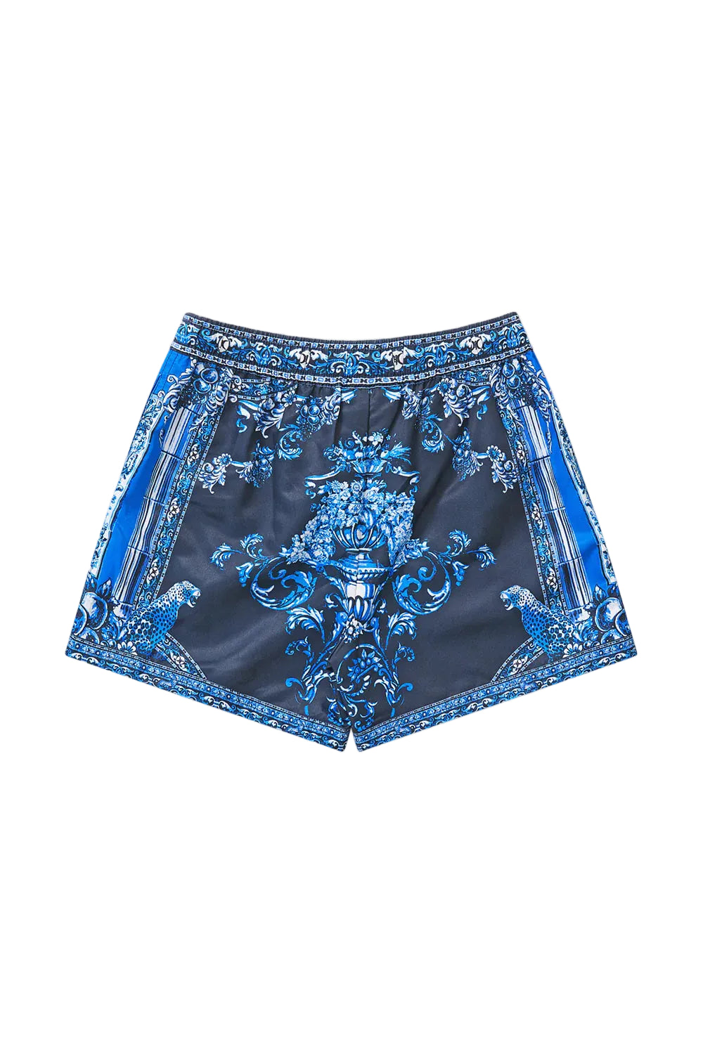 A Tiled Wonderland Boys Mid Length Boardshort W Elastic Waist Camilla