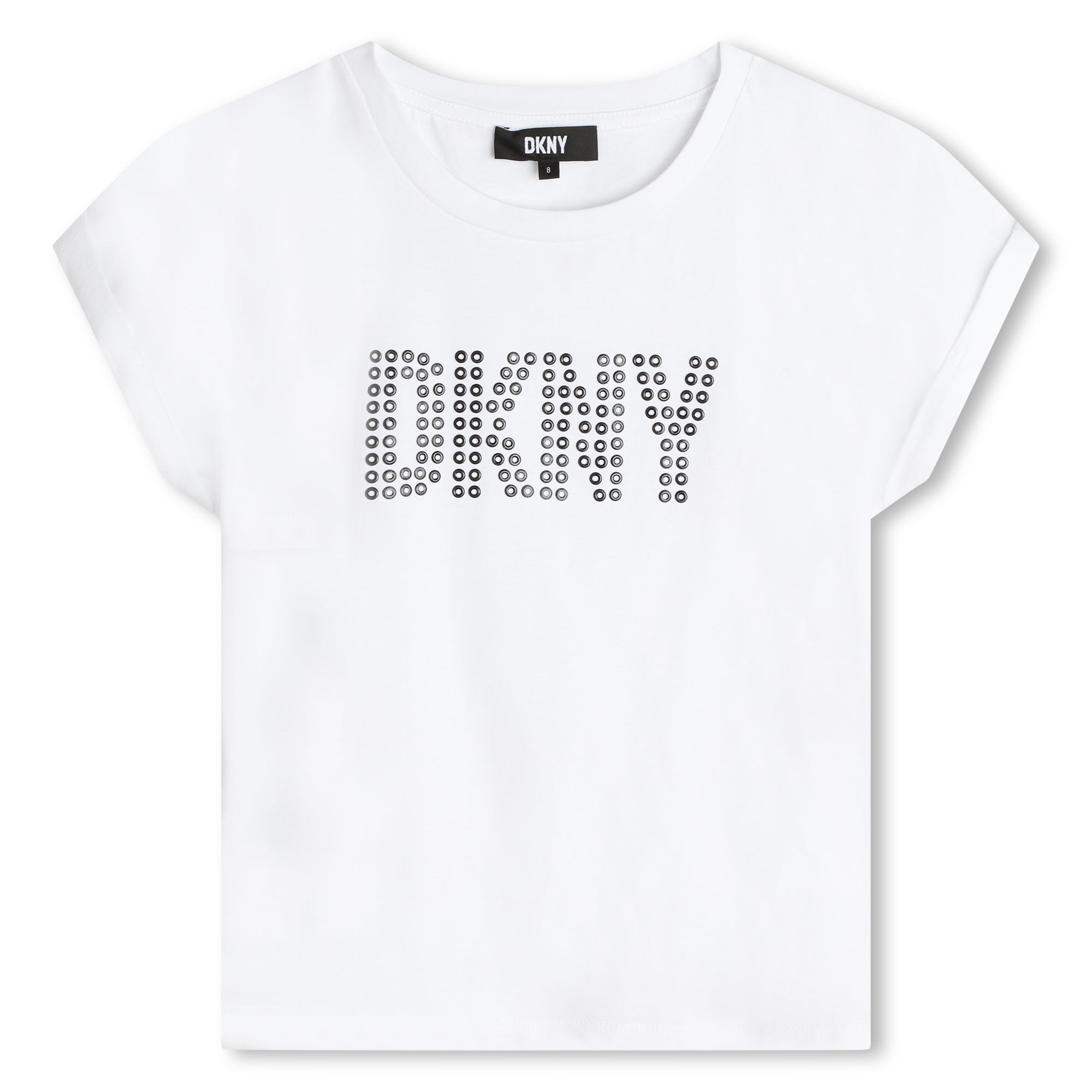 Metallic Stud Short Sleeve Tee DKNY