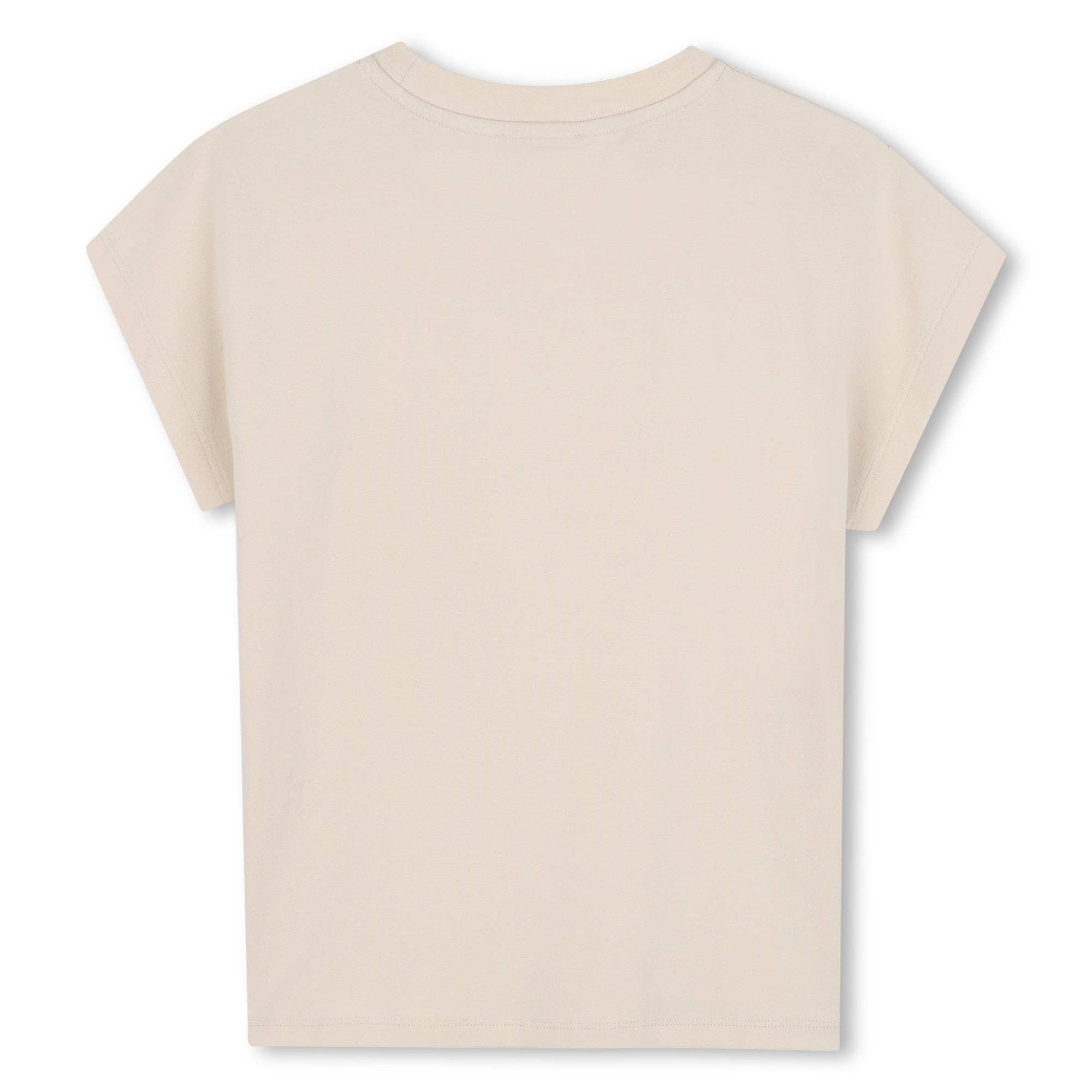 Organic Cotton Jersey Short Sleeve T-Shirt with Printed Front Illustration DKNY
