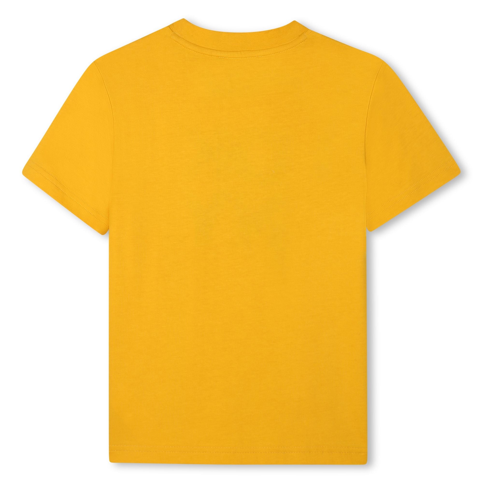 Organic Cotton Short Sleeve T-Shirt with Printed Front Illustration DKNY