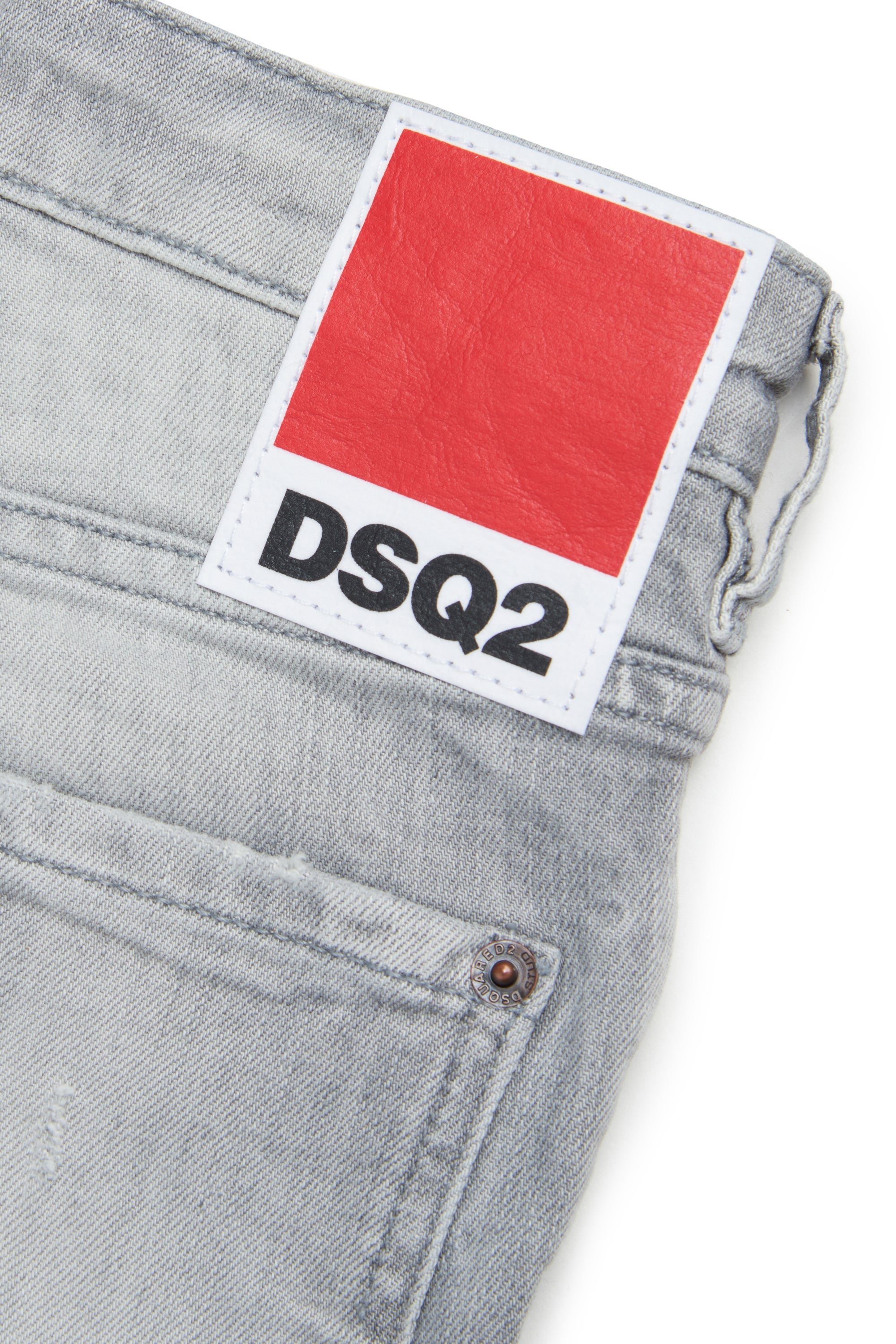 Light Wash Stretch Denim Jeans for Kids Dsquared Kid