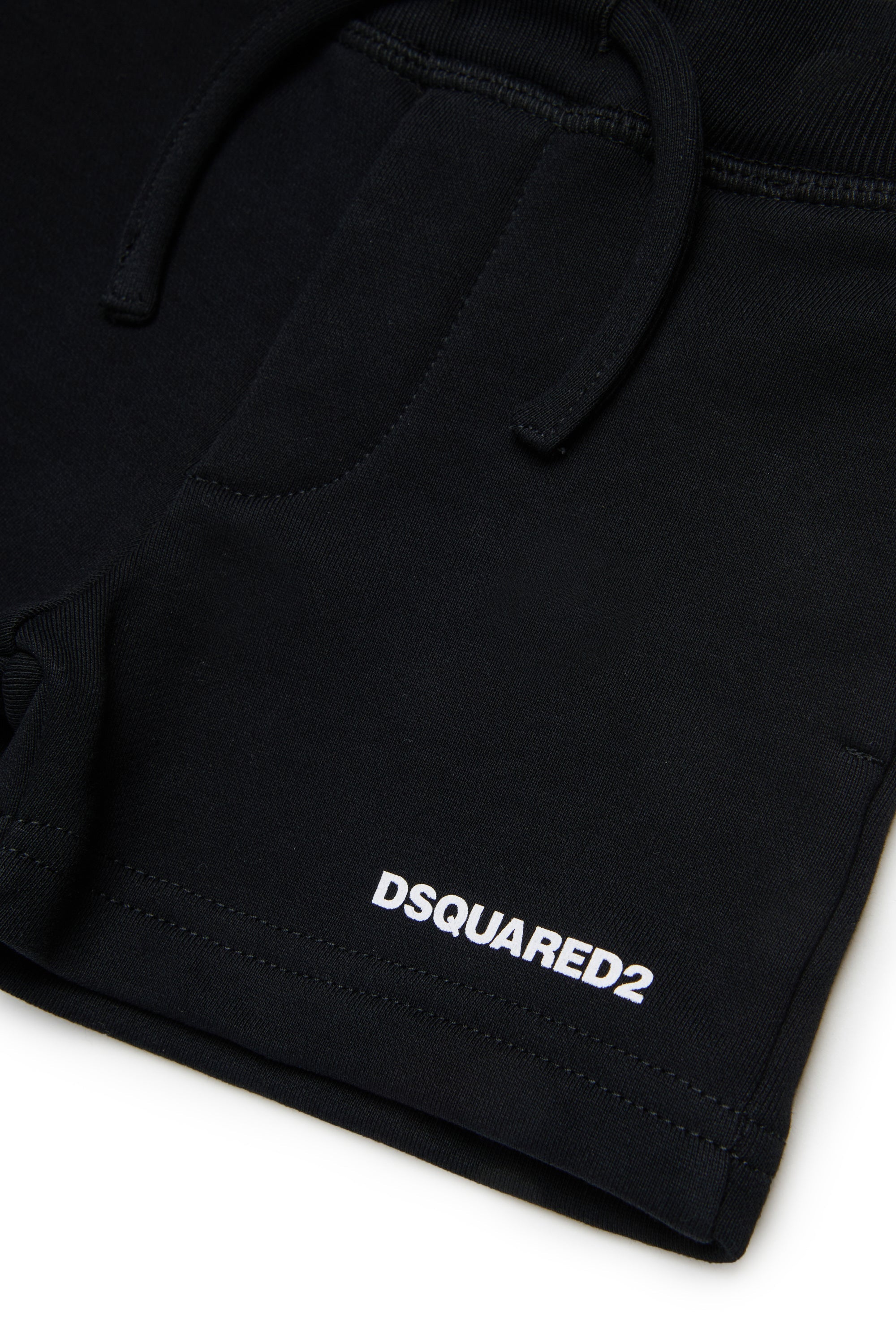 Cotton Jersey Shorts for Kids Dsquared Kid