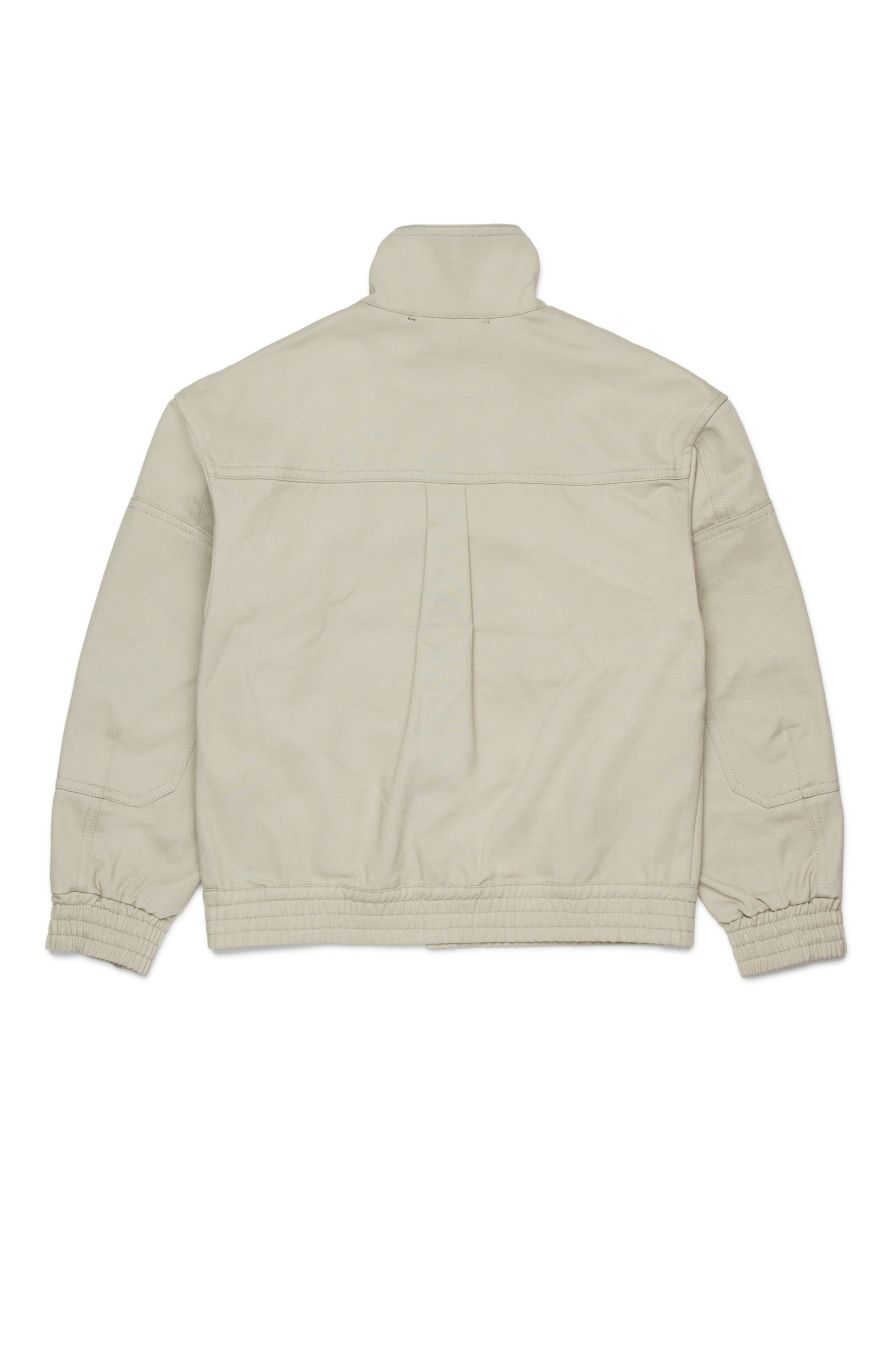 Beige Cotton Zip Jacket for Kids Dsquared Kid
