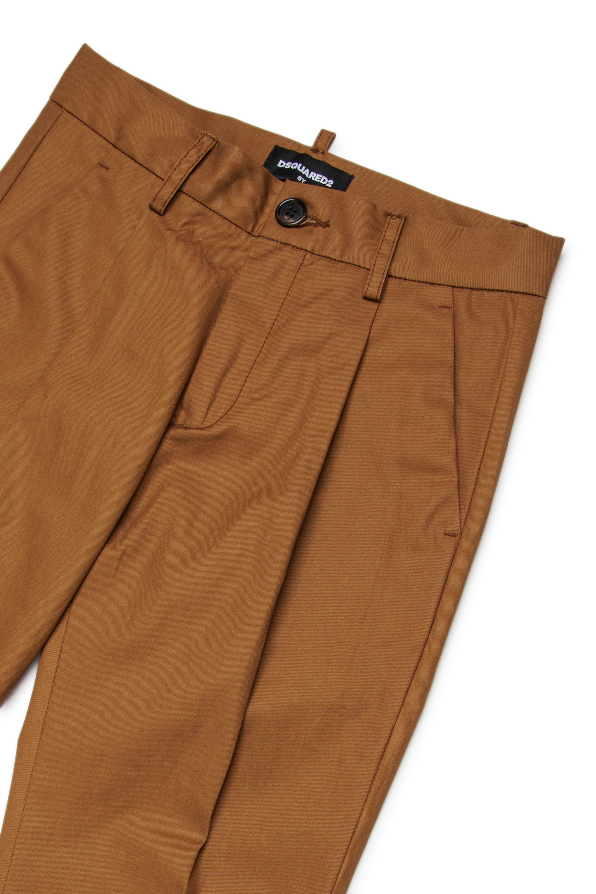 Cotton Tailored Trousers for Kids Dsquared Kid