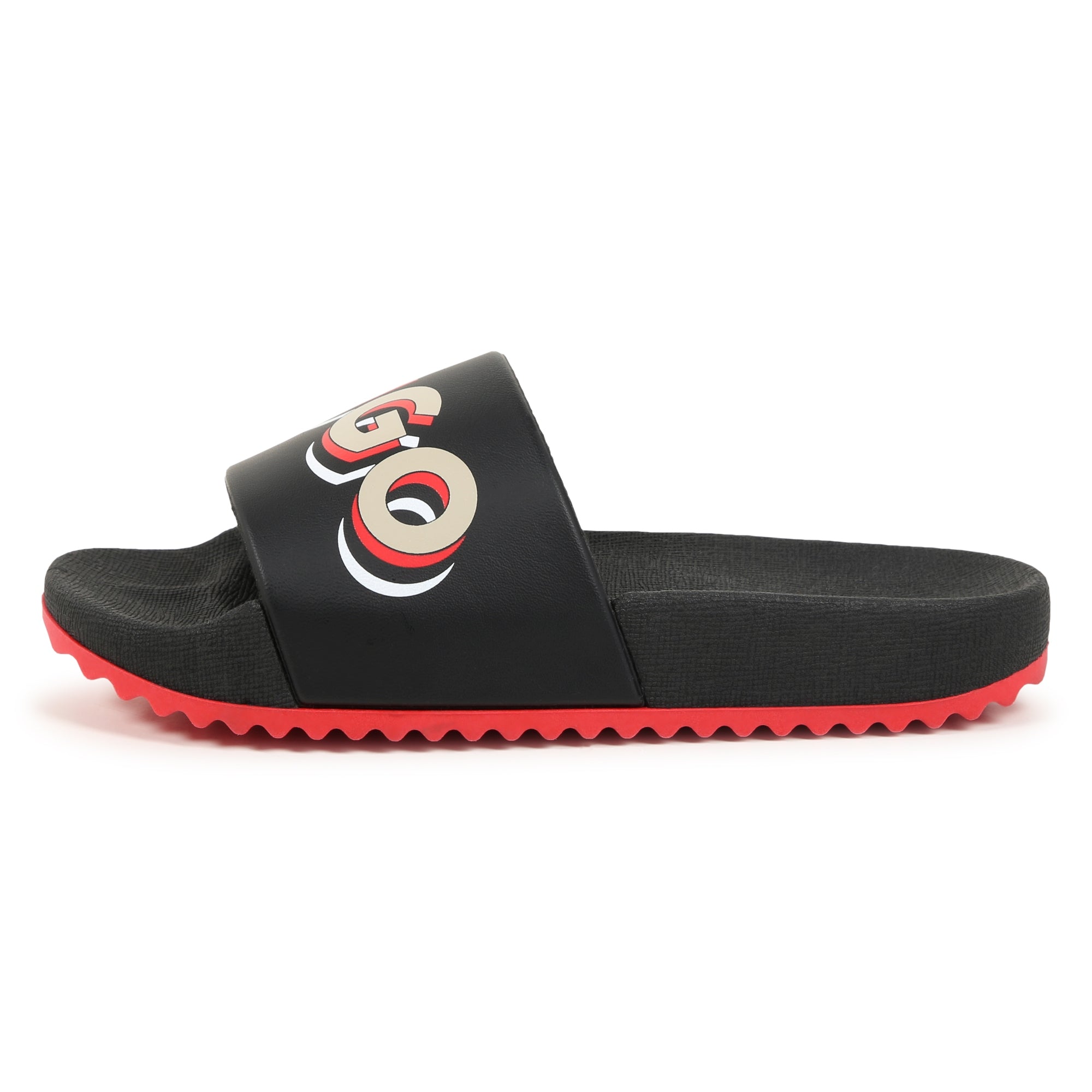 Aqua Slides with Print Hugo