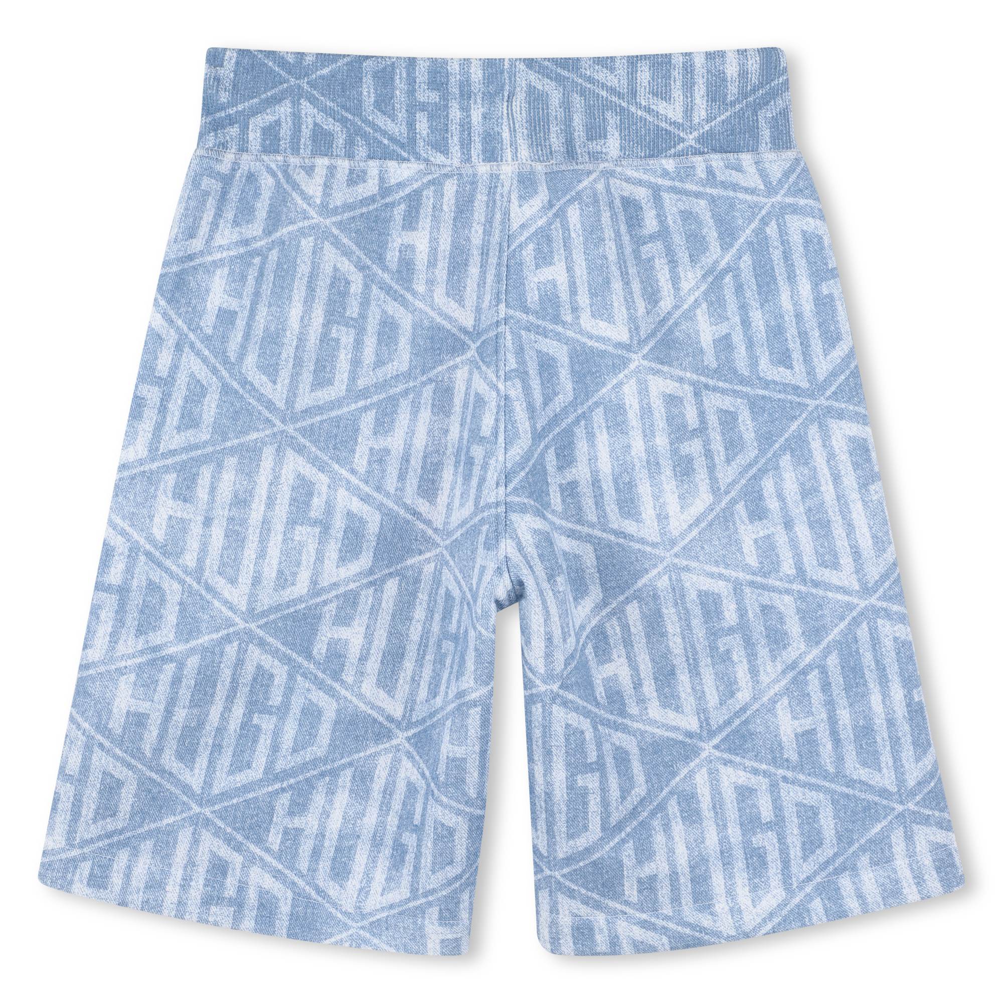Monogram Print Shorts for Kids Hugo
