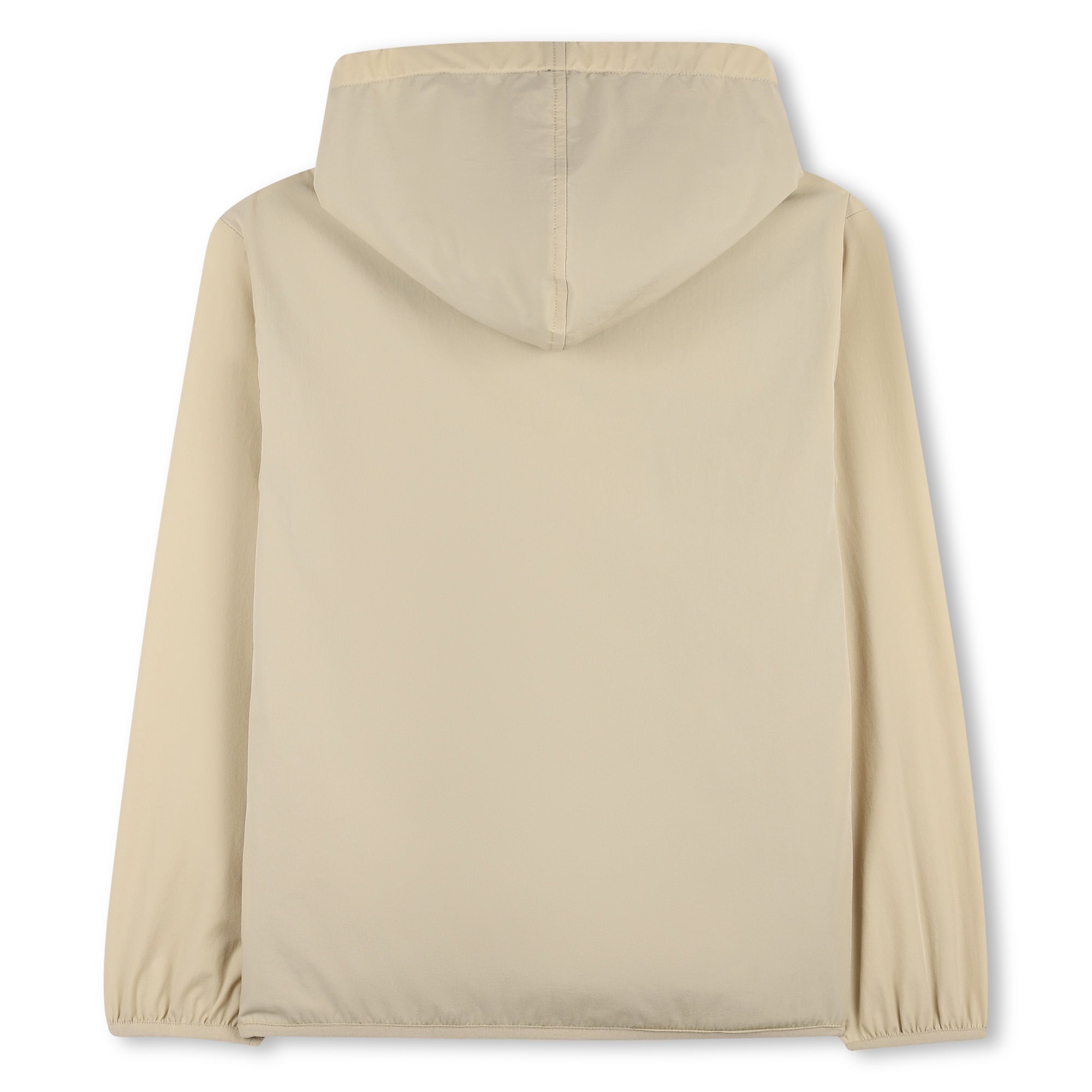Beige Hooded Jogging Cardigan with Perforated Panels Hugo