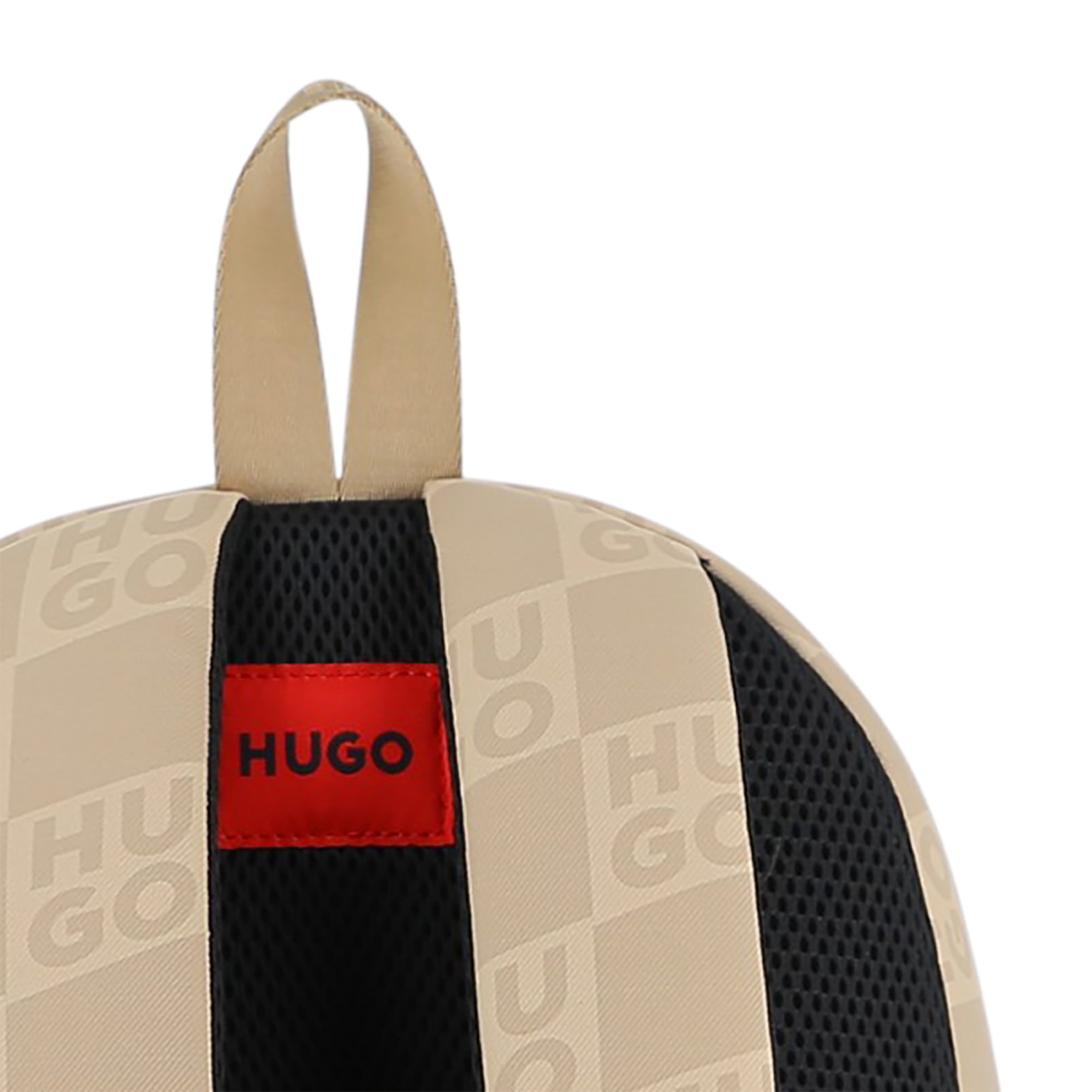 Beige Monogram Backpack Hugo