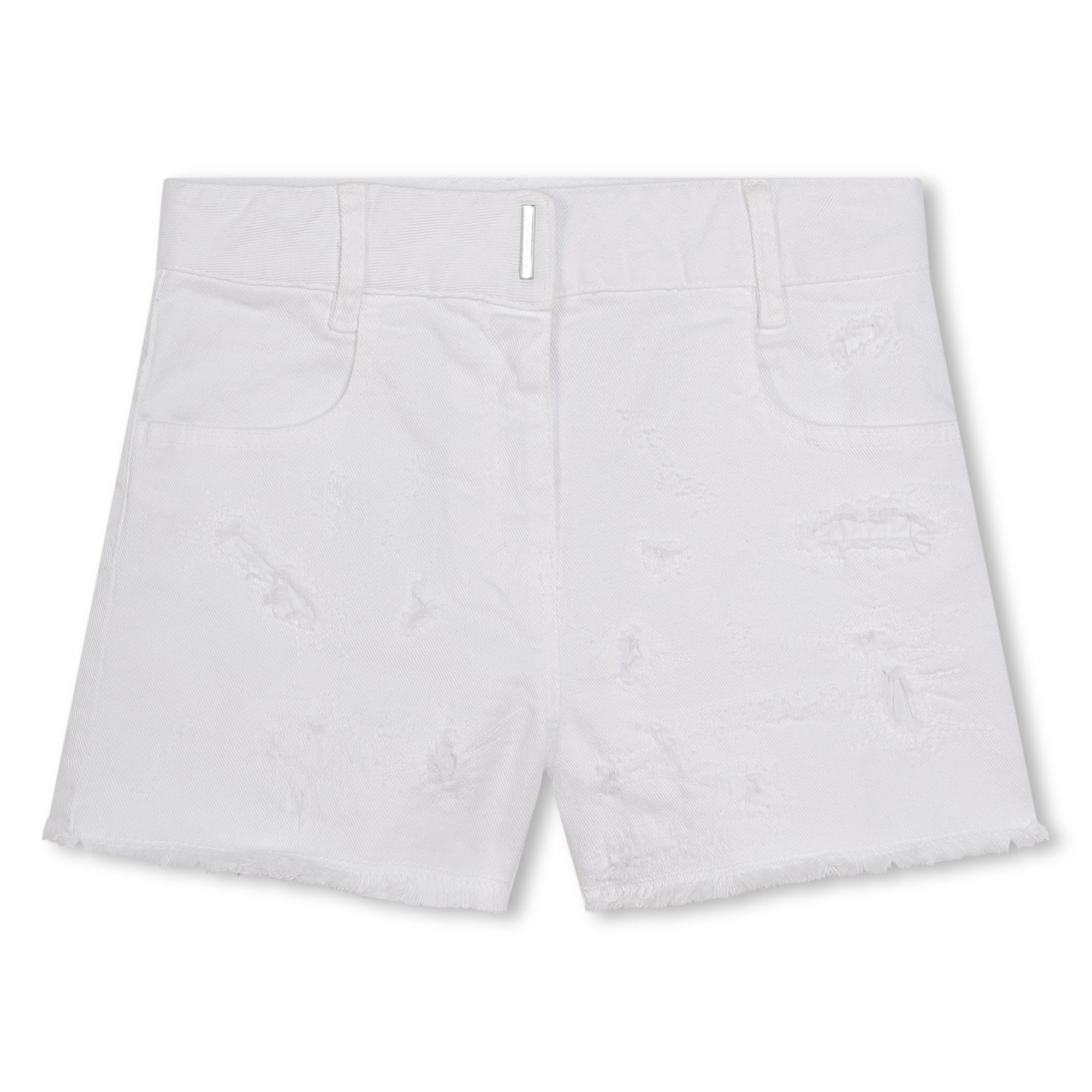 Raw Edge Distressed Shorts Givenchy