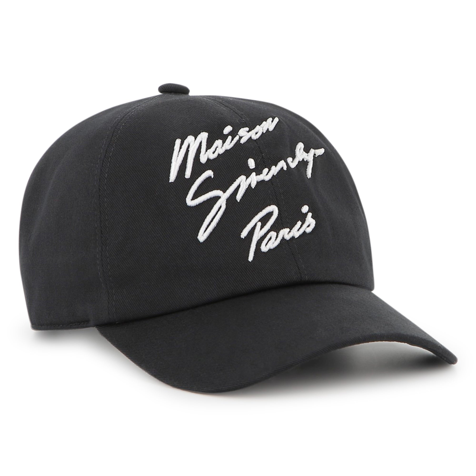 Black Cotton Twill Cap with Maison Givenchy Paris Embroidery Givenchy