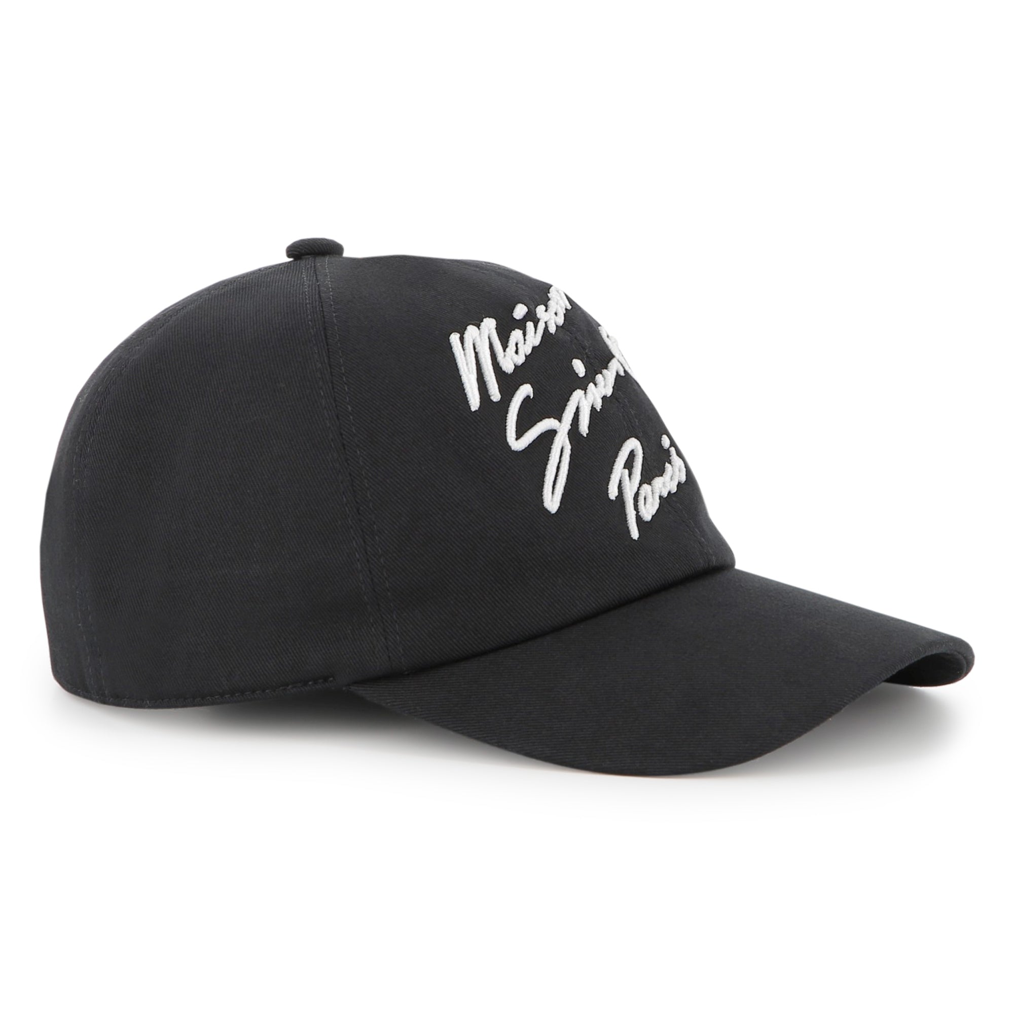 Black Cotton Twill Cap with Maison Givenchy Paris Embroidery Givenchy