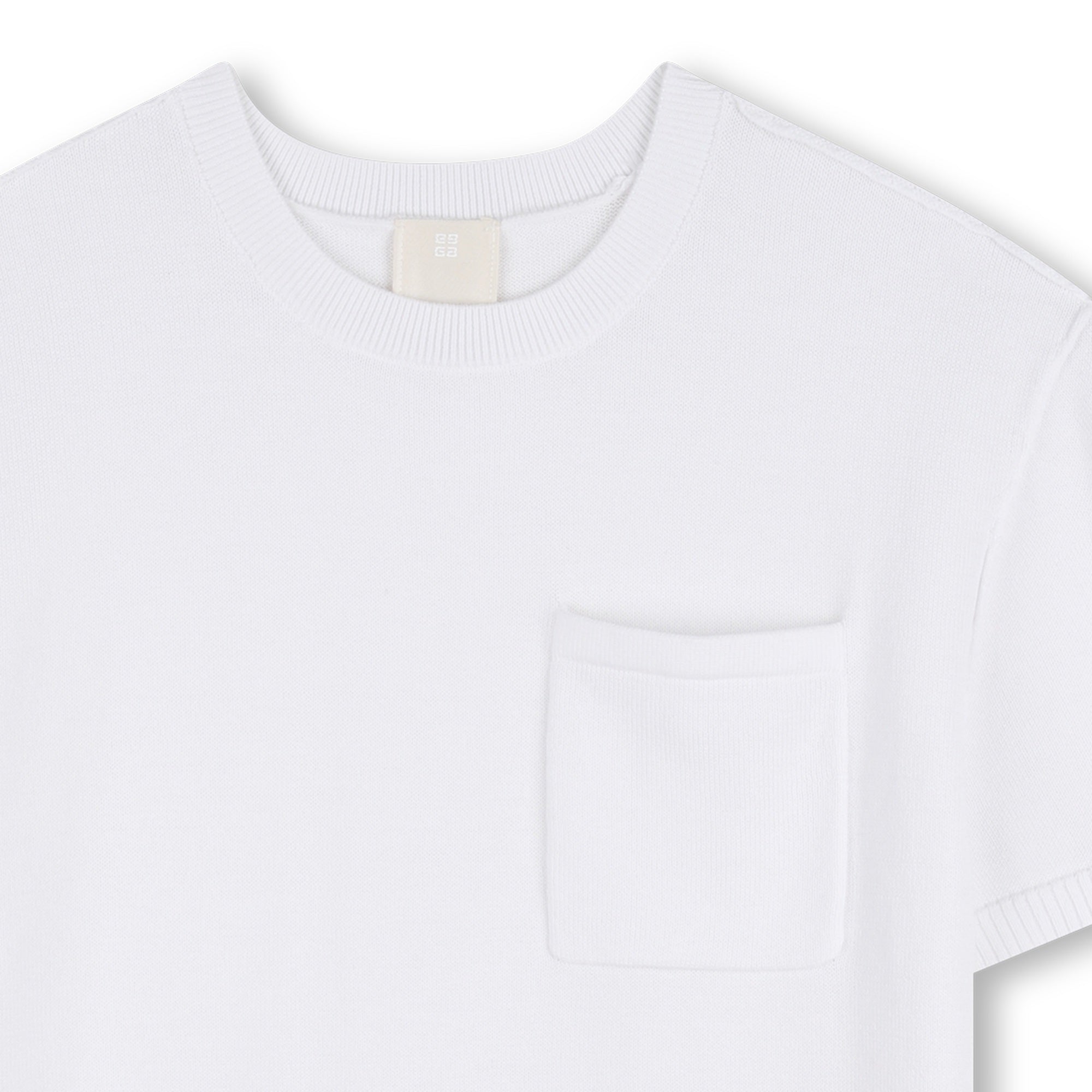 White Knitted Pima Cotton T-Shirt Givenchy