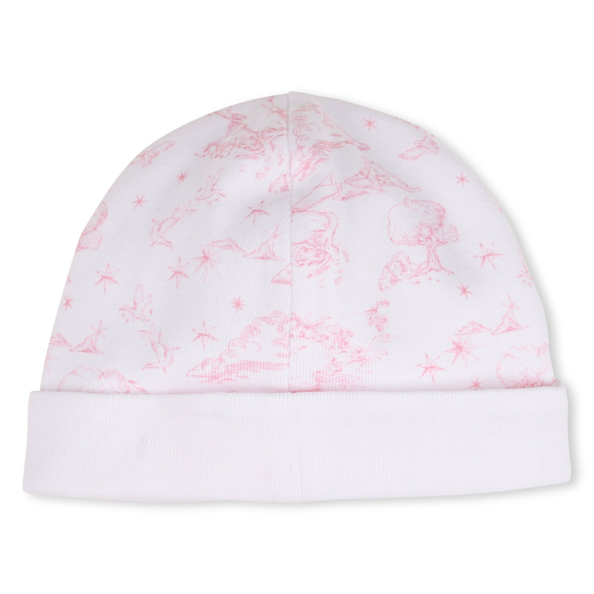 Cotton Interlock Pyjama Set with Toile de Jouy Print, Hat and Bib Givenchy