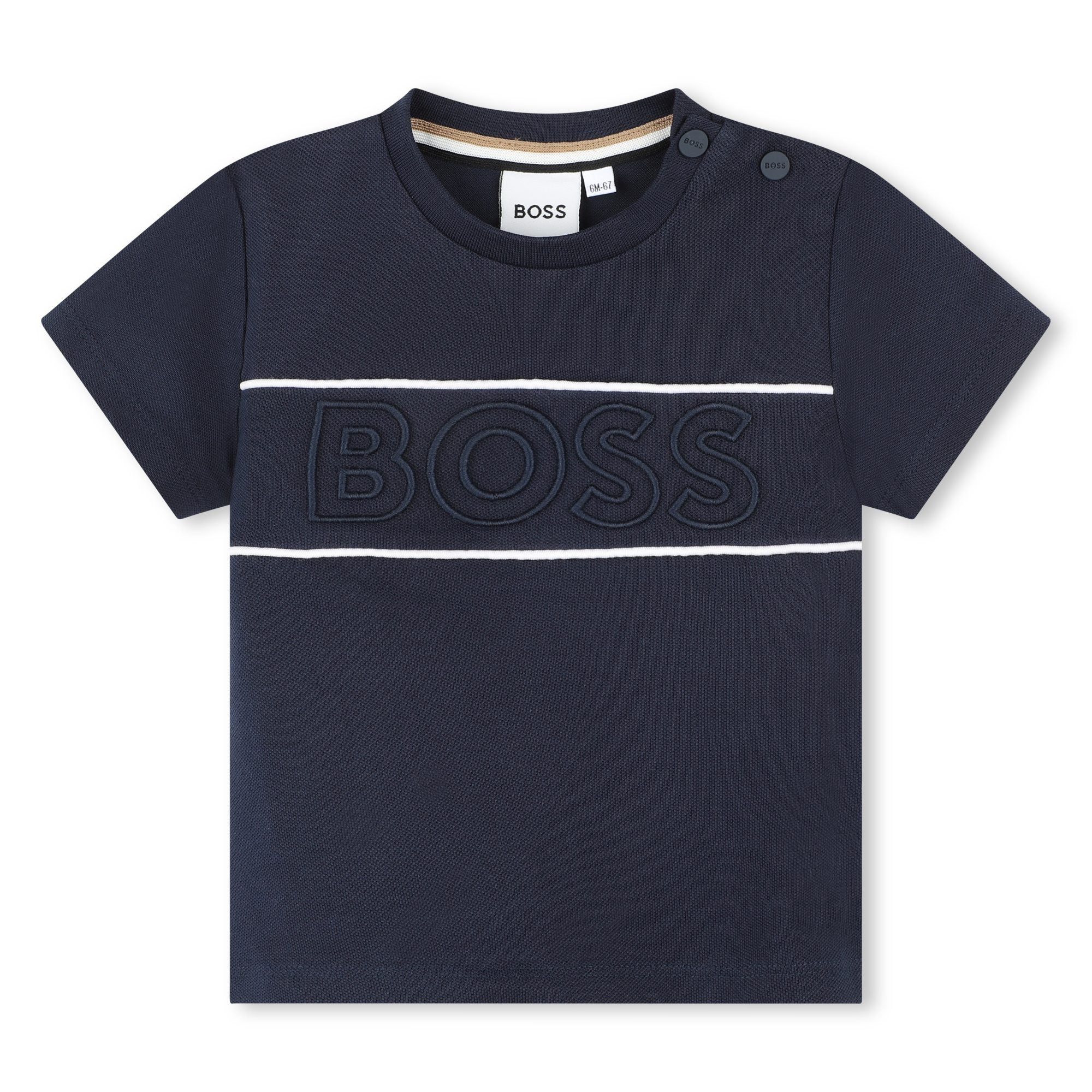Cotton-Elastane Piqué Tee-Shirt Hugo Boss