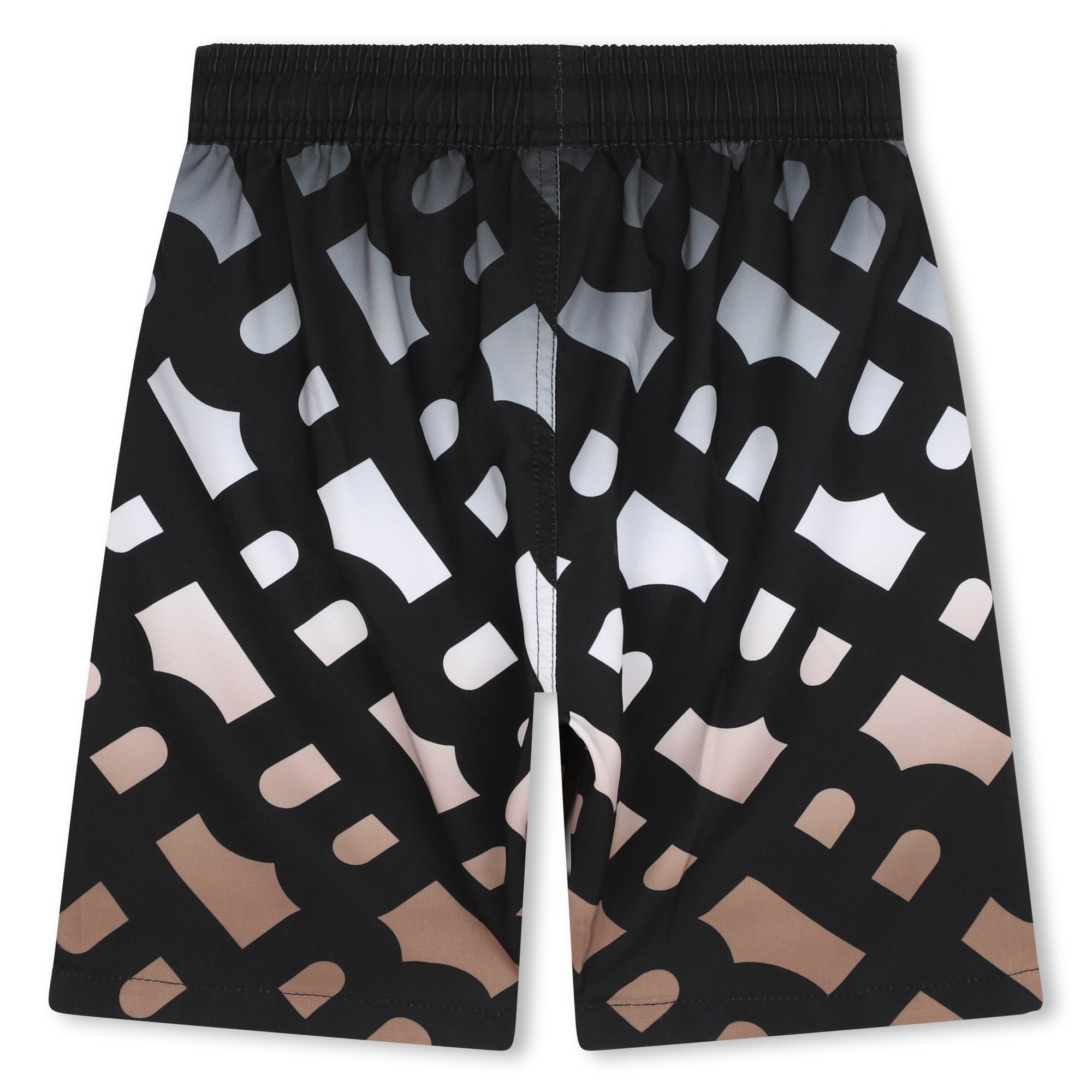Monogrammed Black Swim Shorts Hugo Boss