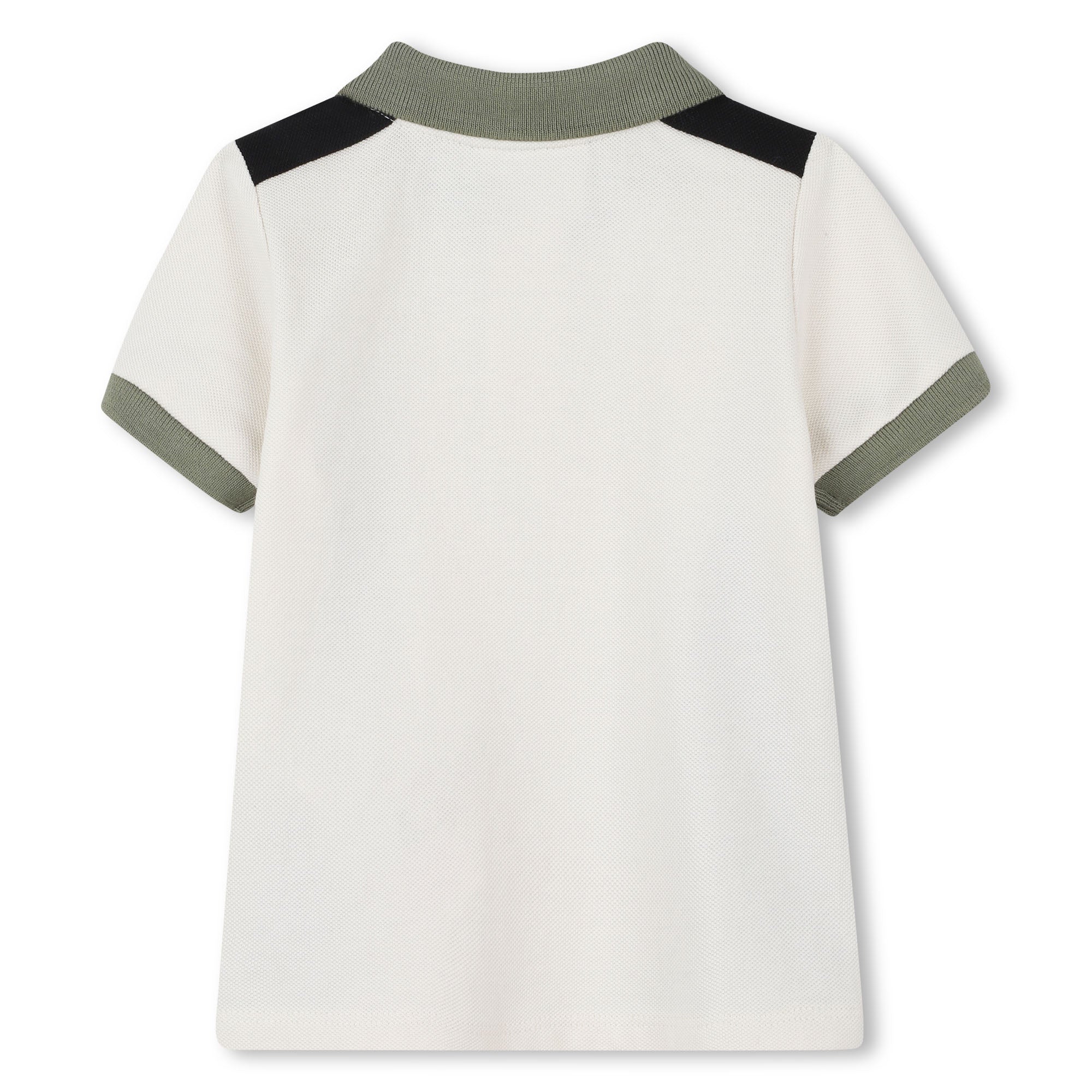 Colourblock Cotton Polo Shirt for Baby Boy Hugo Boss