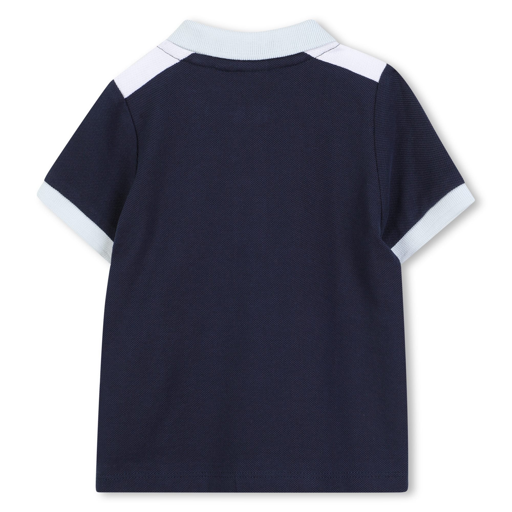 Colourblock Cotton Polo Shirt for Baby Boy Hugo Boss