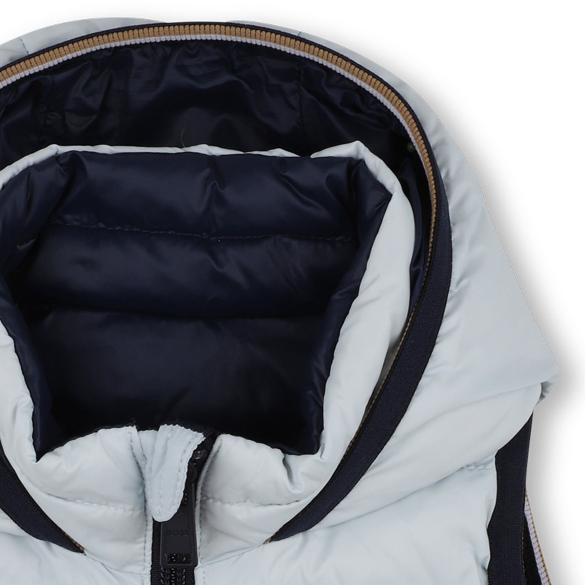 Reversible Quilted Hooded Gilet for Boys Hugo Boss