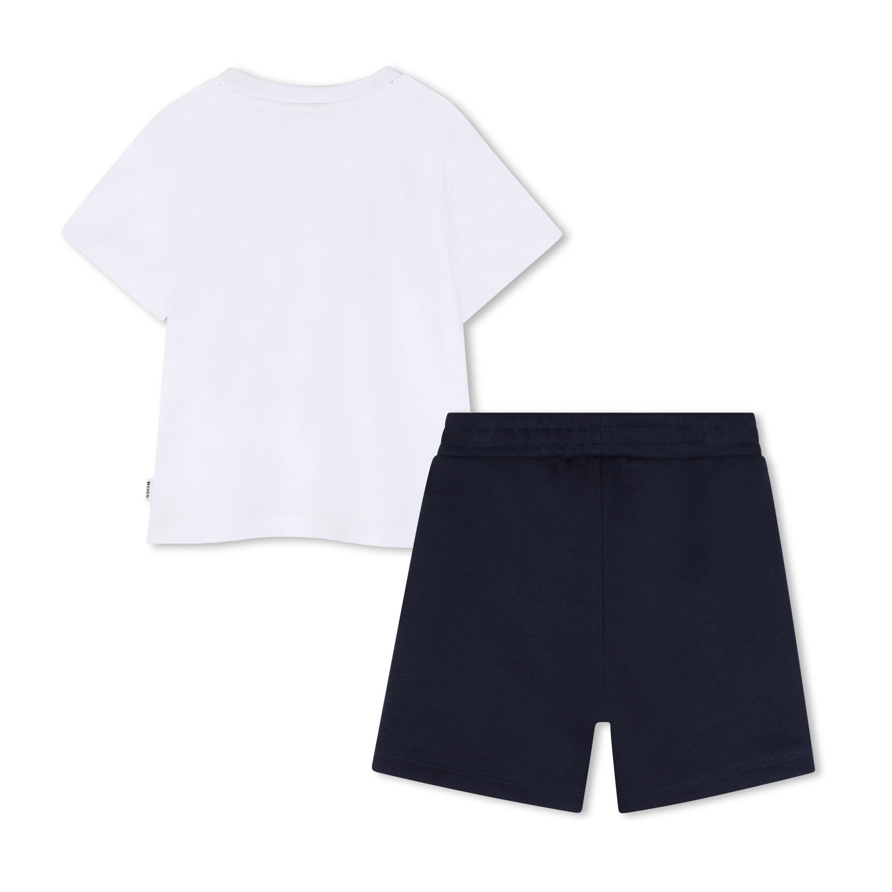 Cotton Tee & French Terry Bermuda Shorts Set Hugo Boss