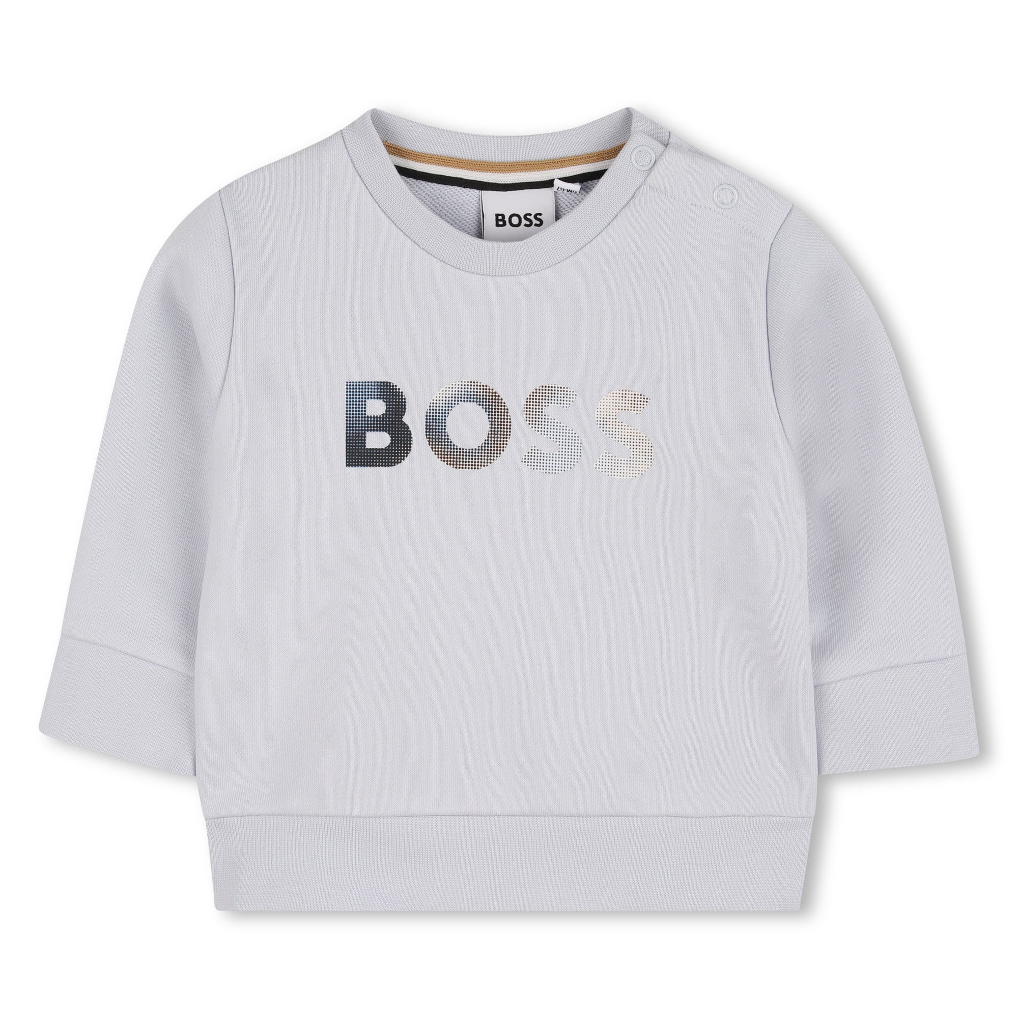 Baby French Terry Logo Sweatshirt, Light Blue Hugo Boss