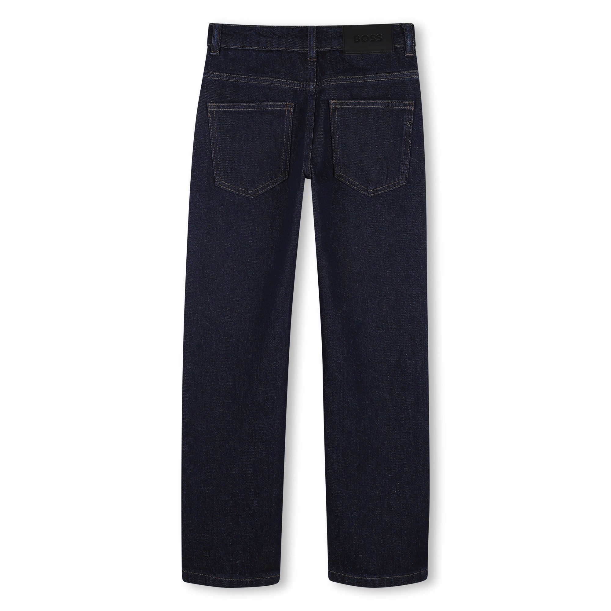 Boys Regular Fit Denim Pants in Dark Blue Hugo Boss