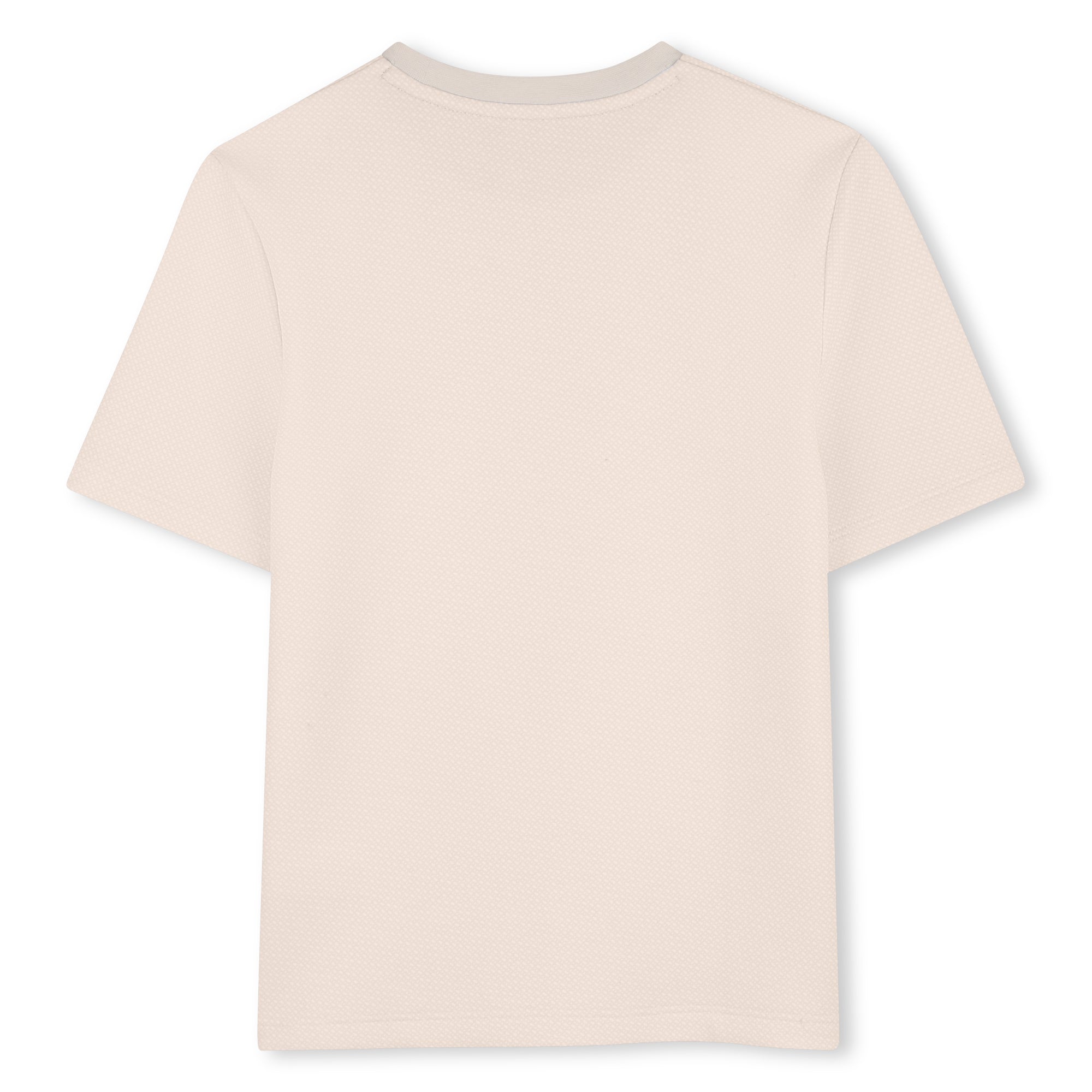 Boys Monogrammed Cotton Interlock T-Shirt in Stone Hugo Boss