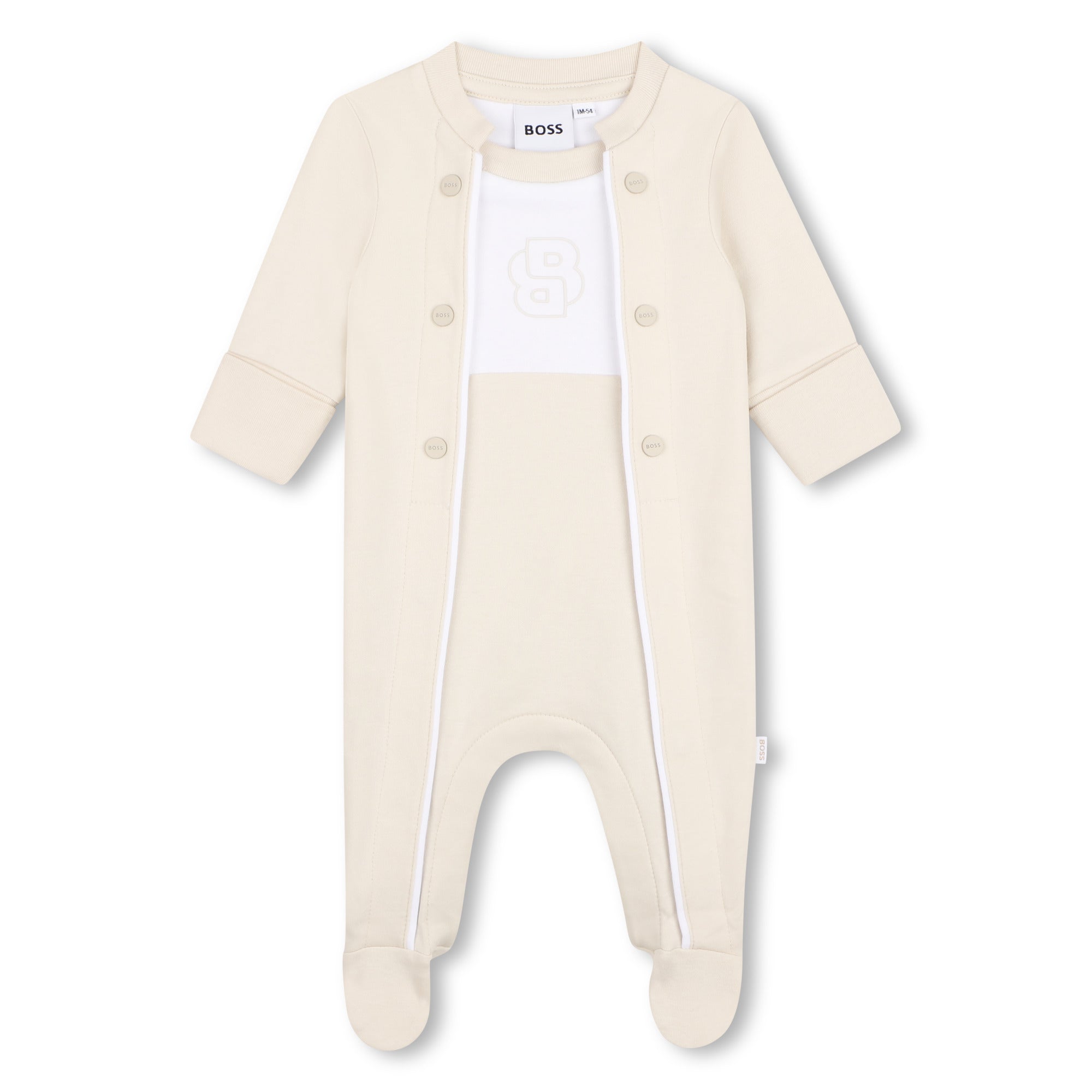 Organic Cotton Interlock Pyjamas with Double Piping Detail Hugo Boss
