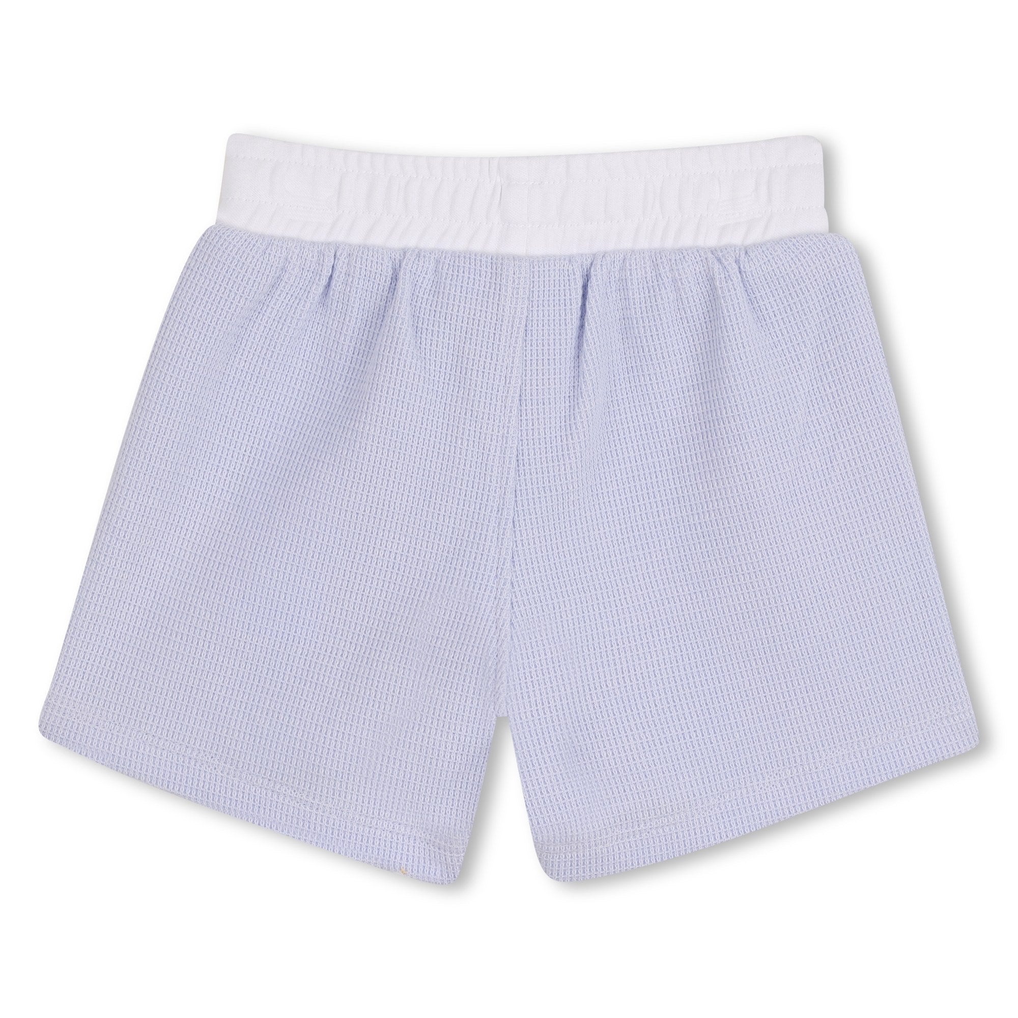 Baby Polo Shirt and Shorts Set in Light Blue and White Hugo Boss