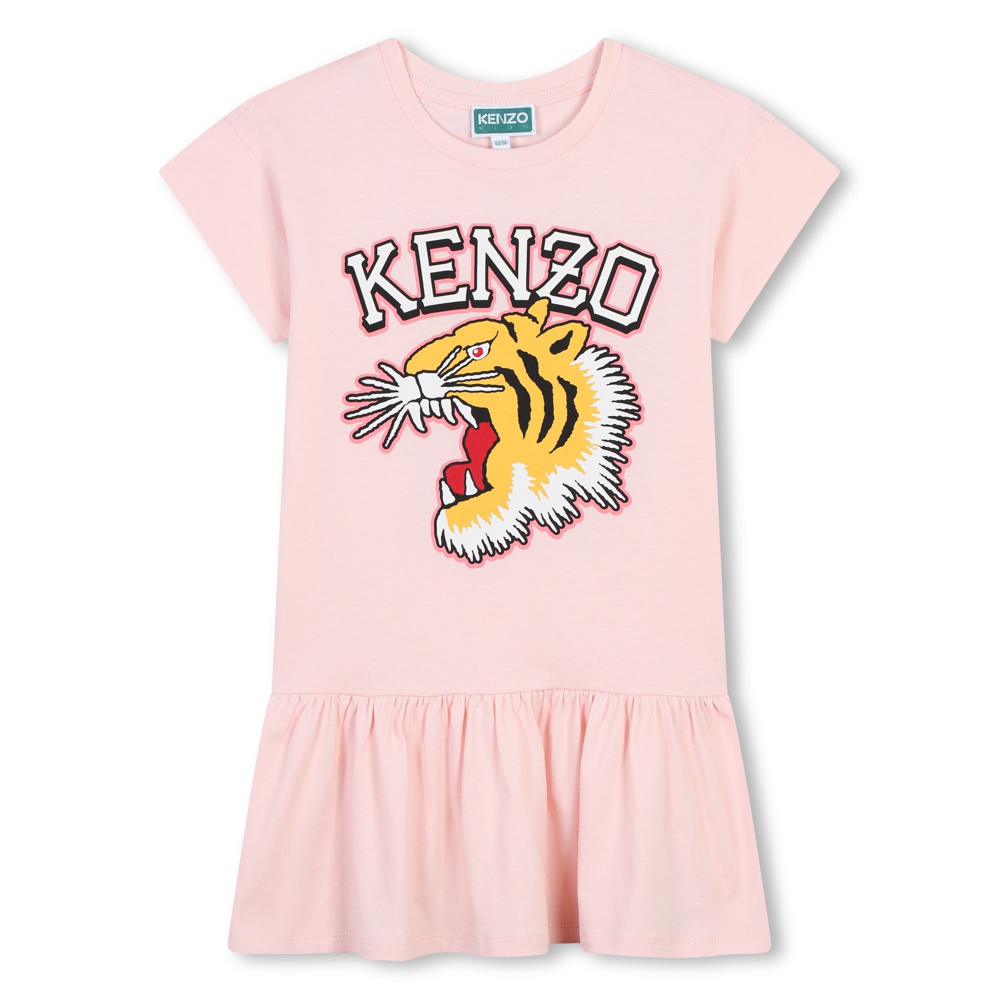 Tiger Print Dress in Pink Kenzo