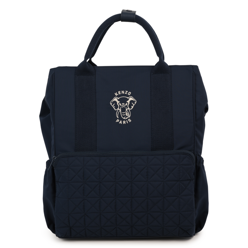 Qulited Panel Changing Bag Navy Blue Kenzo