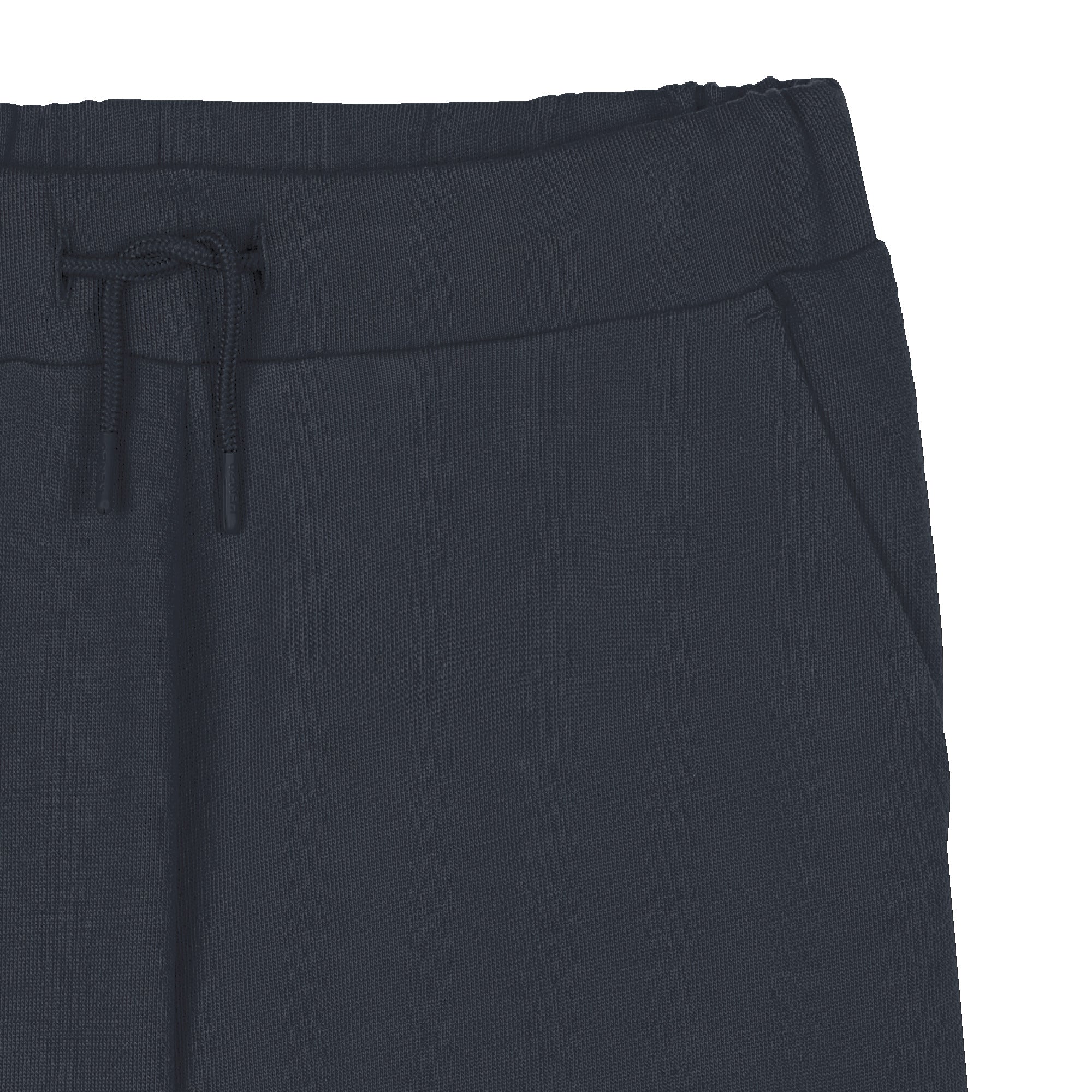 Kids navy cotton Bermuda shorts with drawstring waist and logo print Kenzo