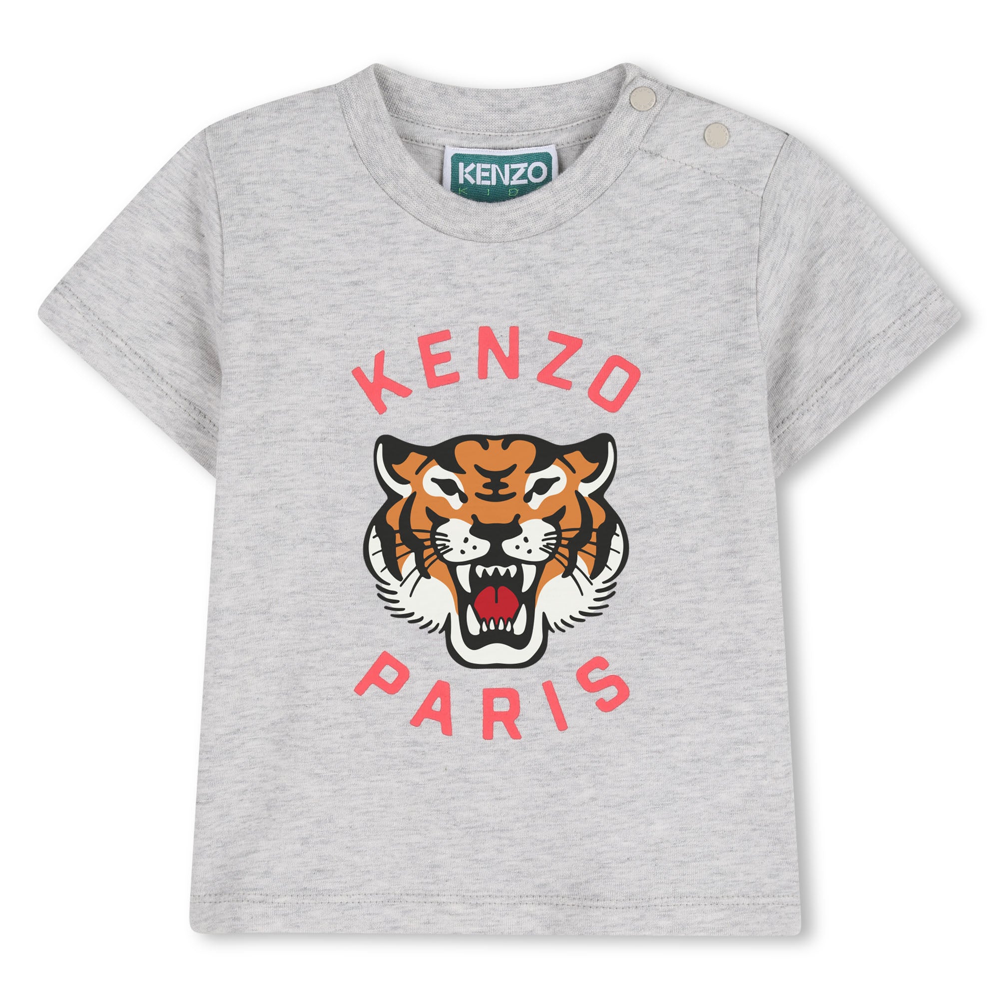 T-Shirt & Bermuda Shorts Set in Heather Grey Kenzo