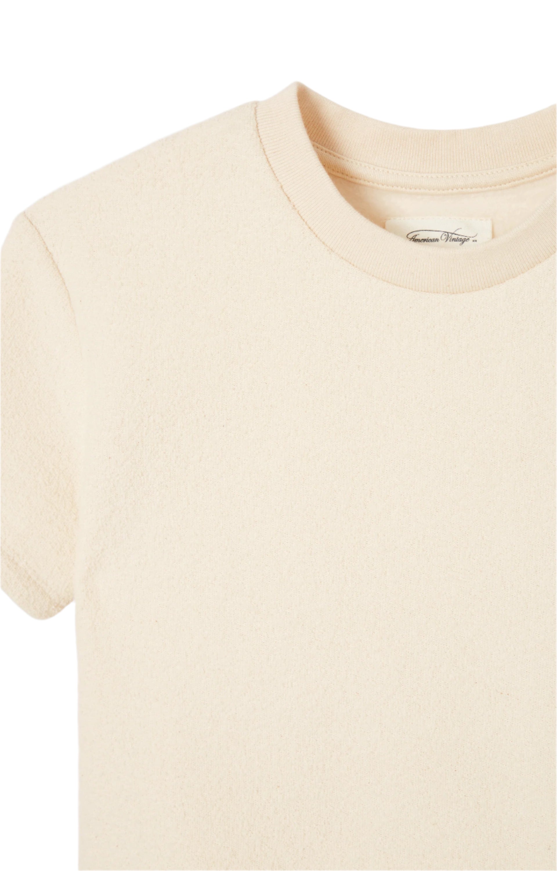 Classic Cotton Crew Neck T-Shirt American Vintage
