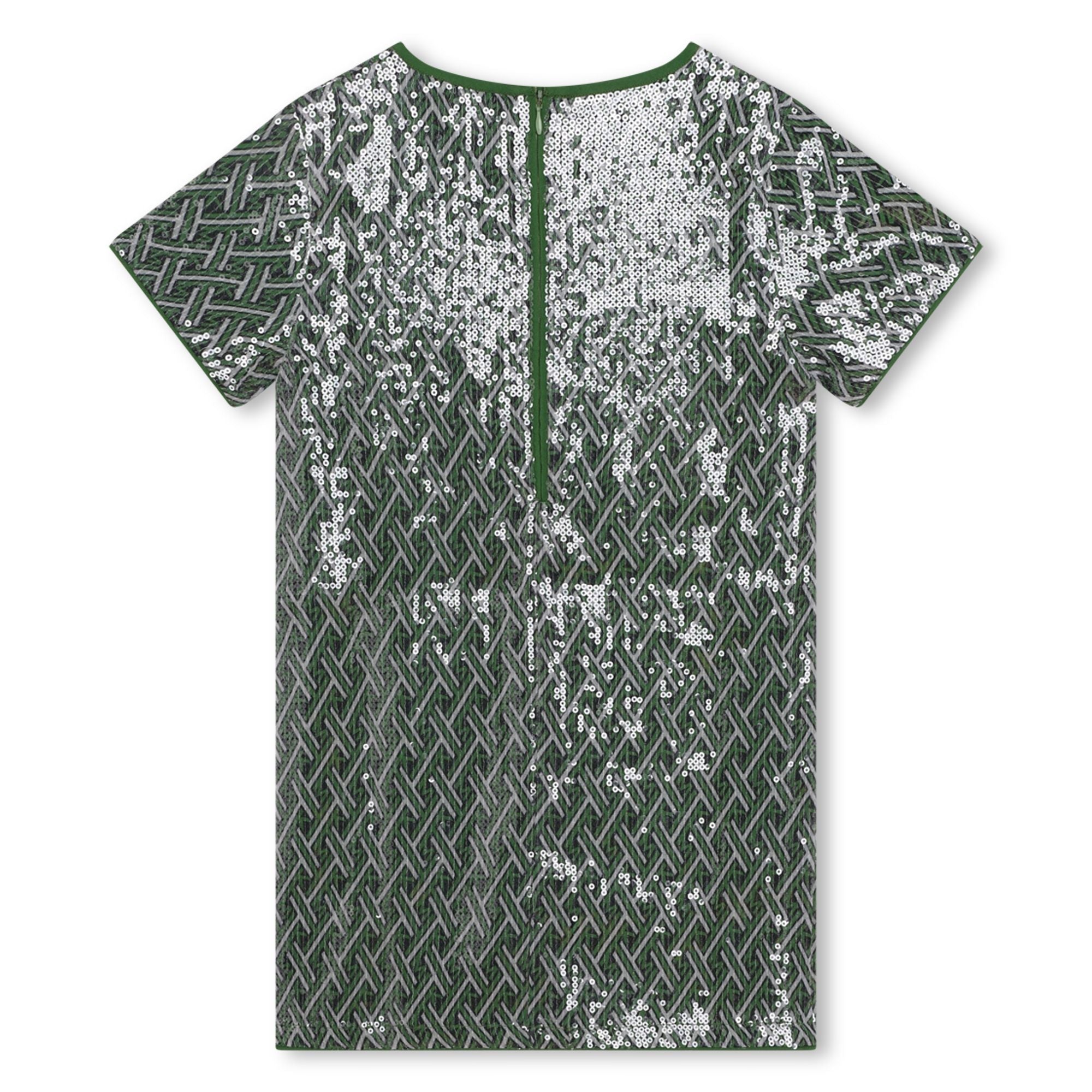Sequined Short Sleeved Dress Michael Kors