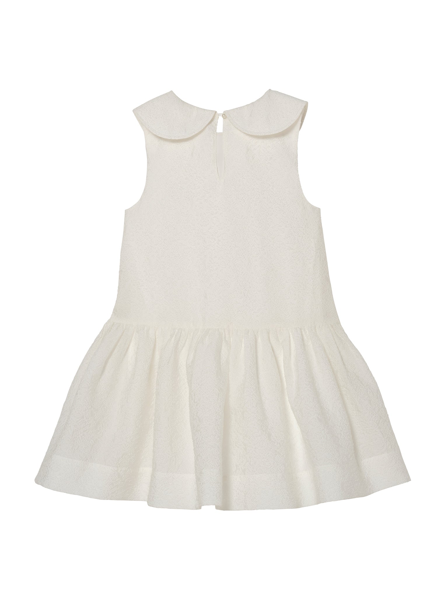 Étoile Dress - Sleeveless Textured Dress with Bow Detail and Gathered Skirt Tutu Du Monde