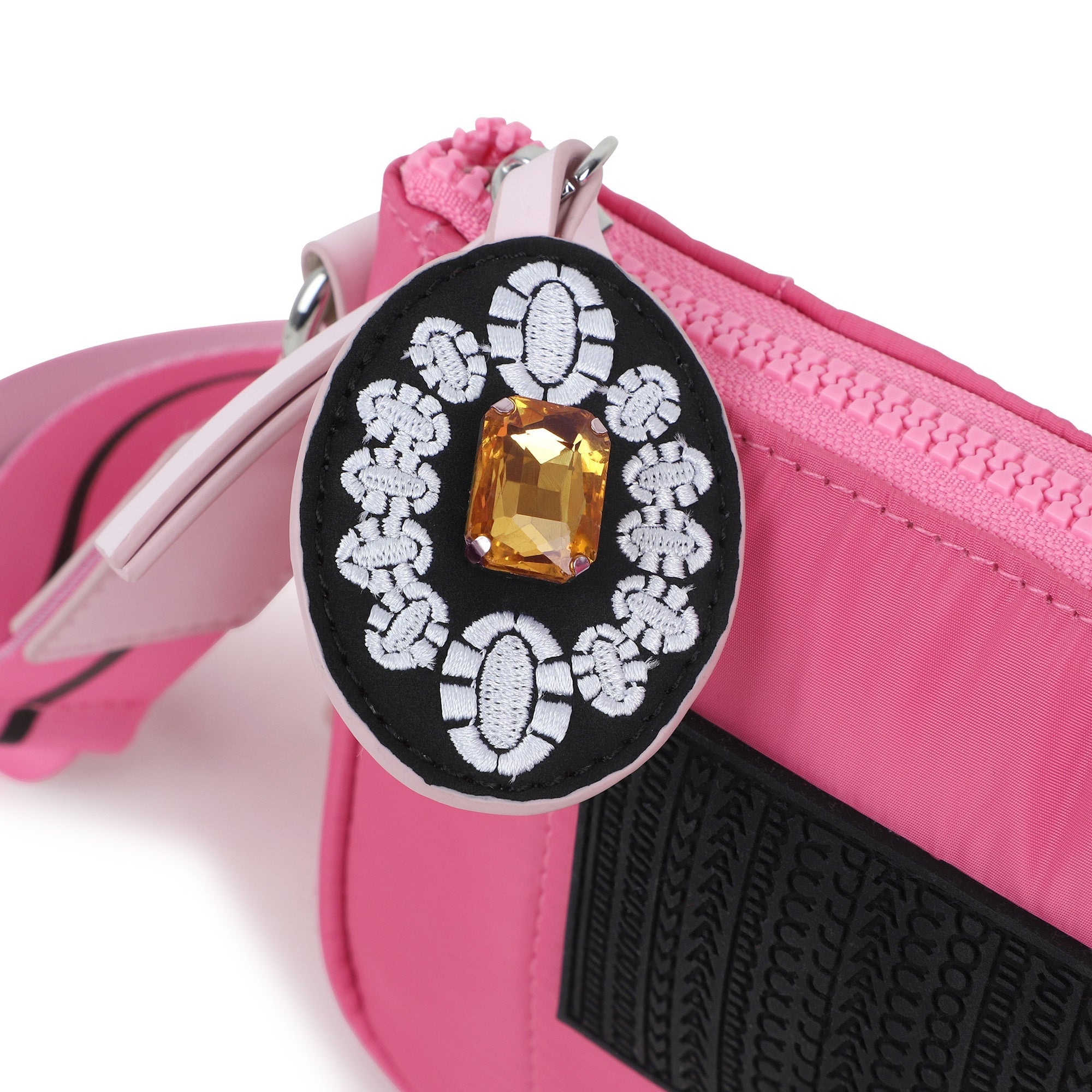 Fuchsia Coated Fabric Handle Bag with Adjustable Branded Strap The Marc Jacobs